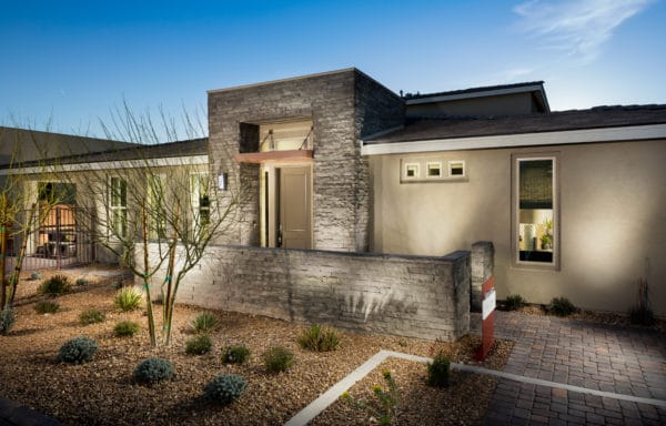Front Elevation of Haven Model in Trilogy Resort Collection by Shea Homes in South Square in Summerlin