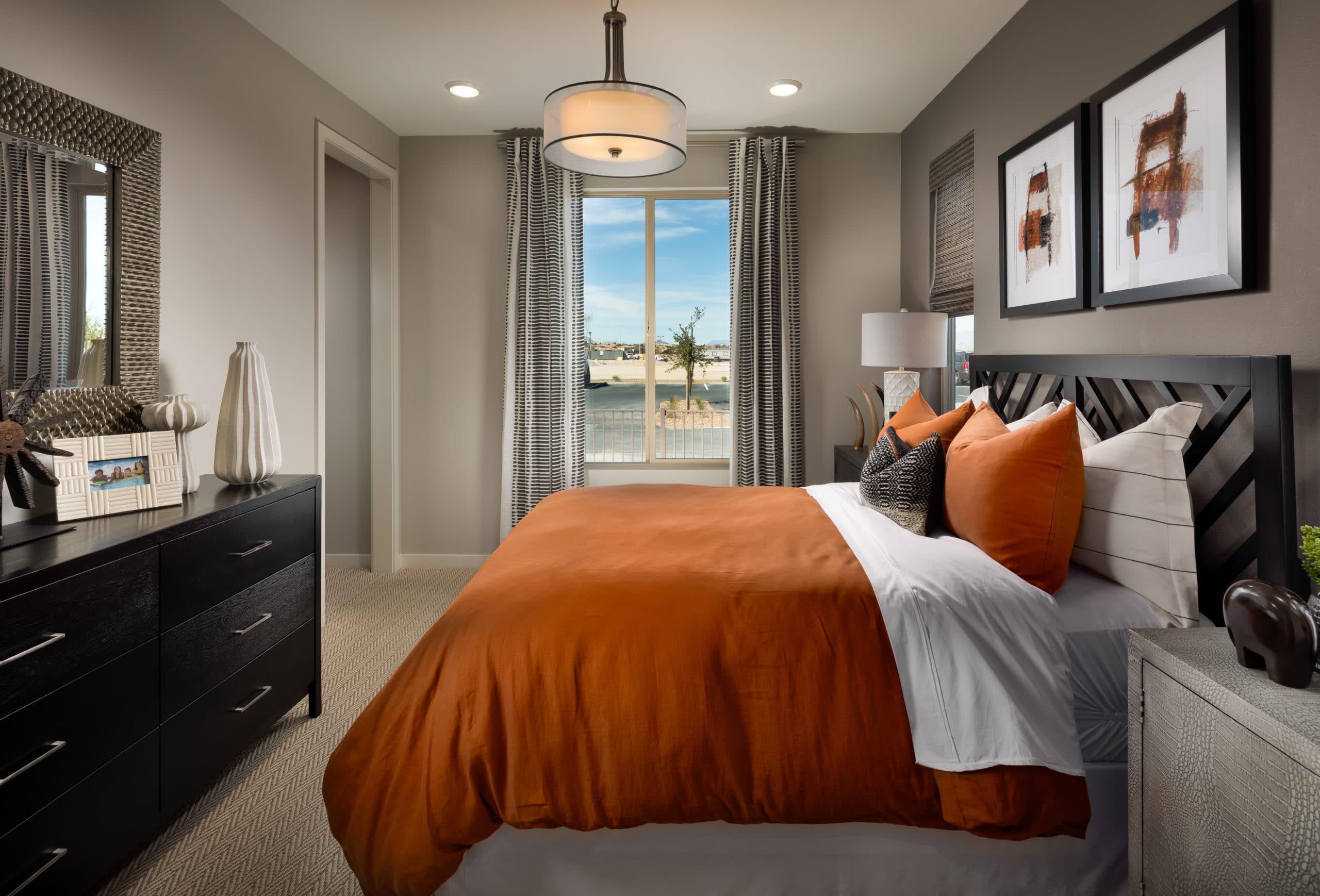 Bedroom in Haven Model in Trilogy Resort Collection by Shea Homes in South Square in Summerlin
