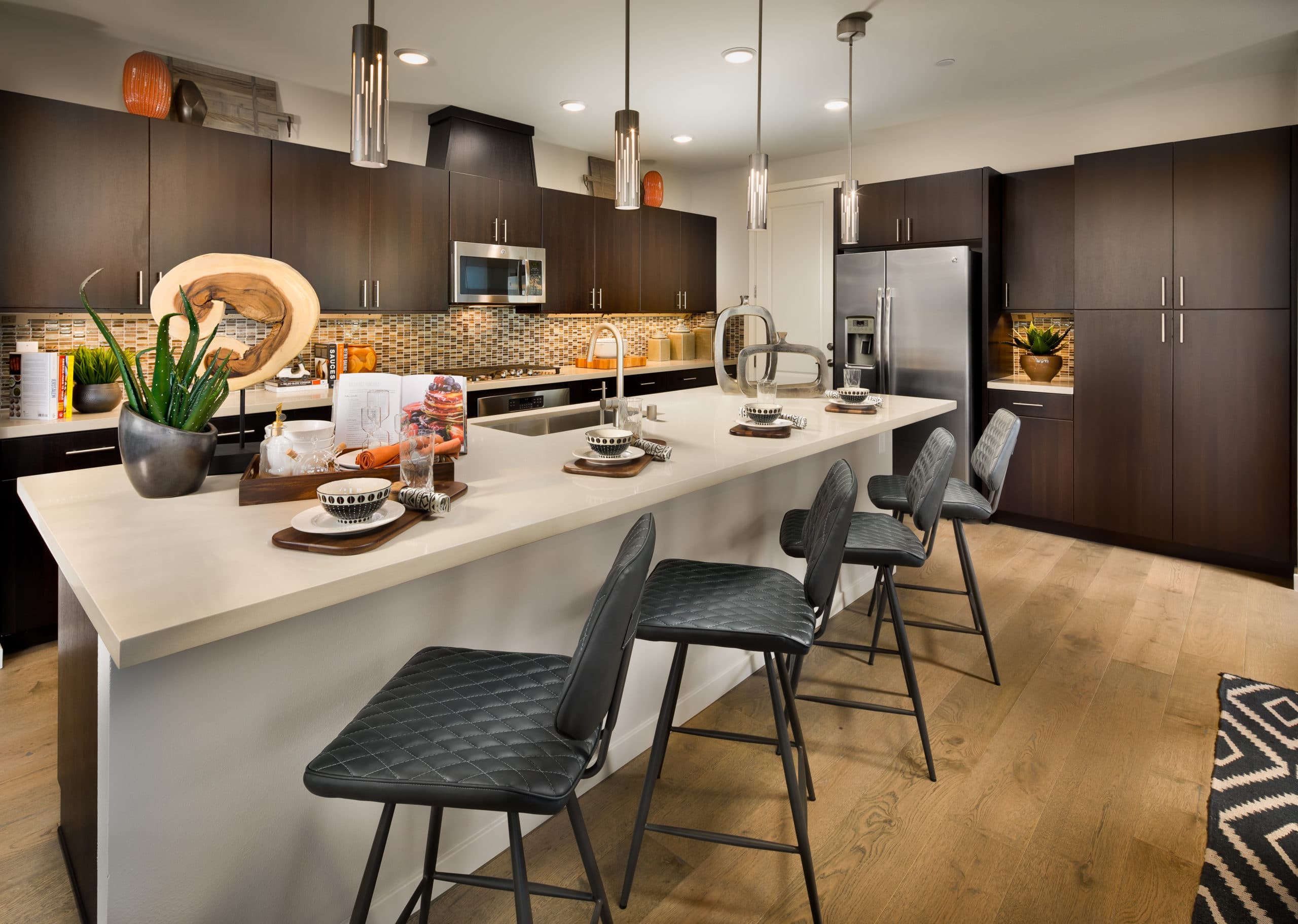Kitchen in Haven Model in Trilogy Resort Collection by Shea Homes in South Square in Summerlin