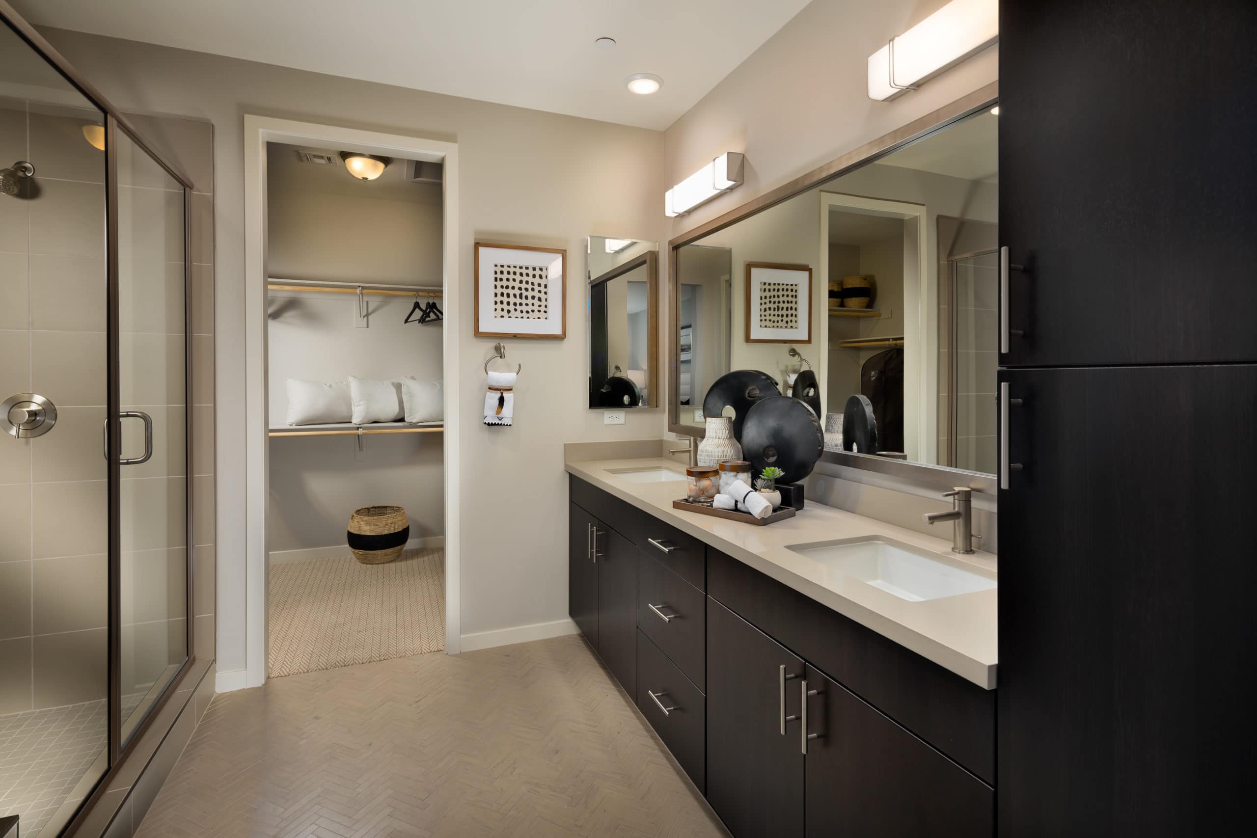 Master Bath in Haven Model in Trilogy Resort Collection by Shea Homes in South Square in Summerlin