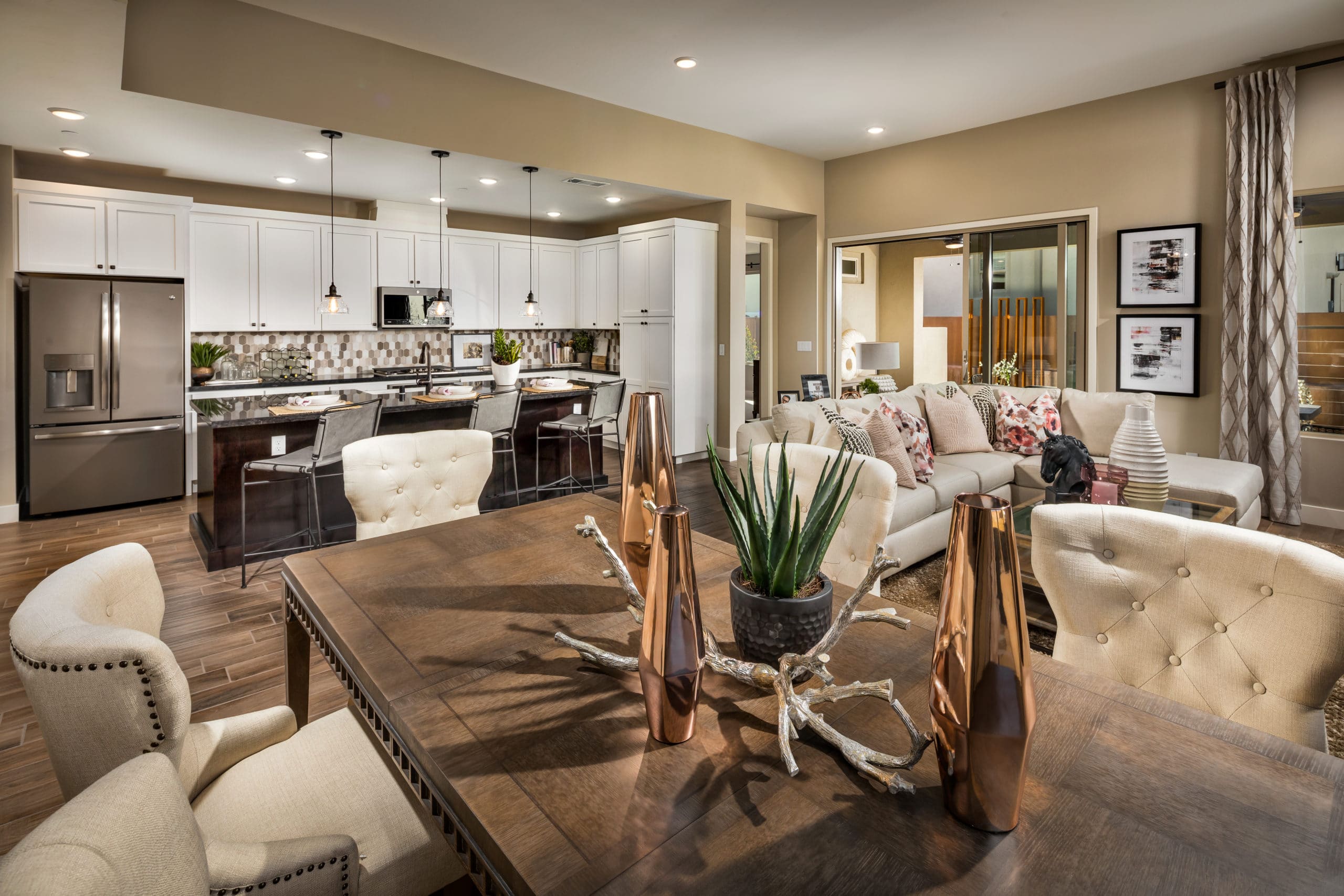 Dining Room in Retreat Model in Resort Collection in Trilogy by Shea Homes in South Square in Summerlin