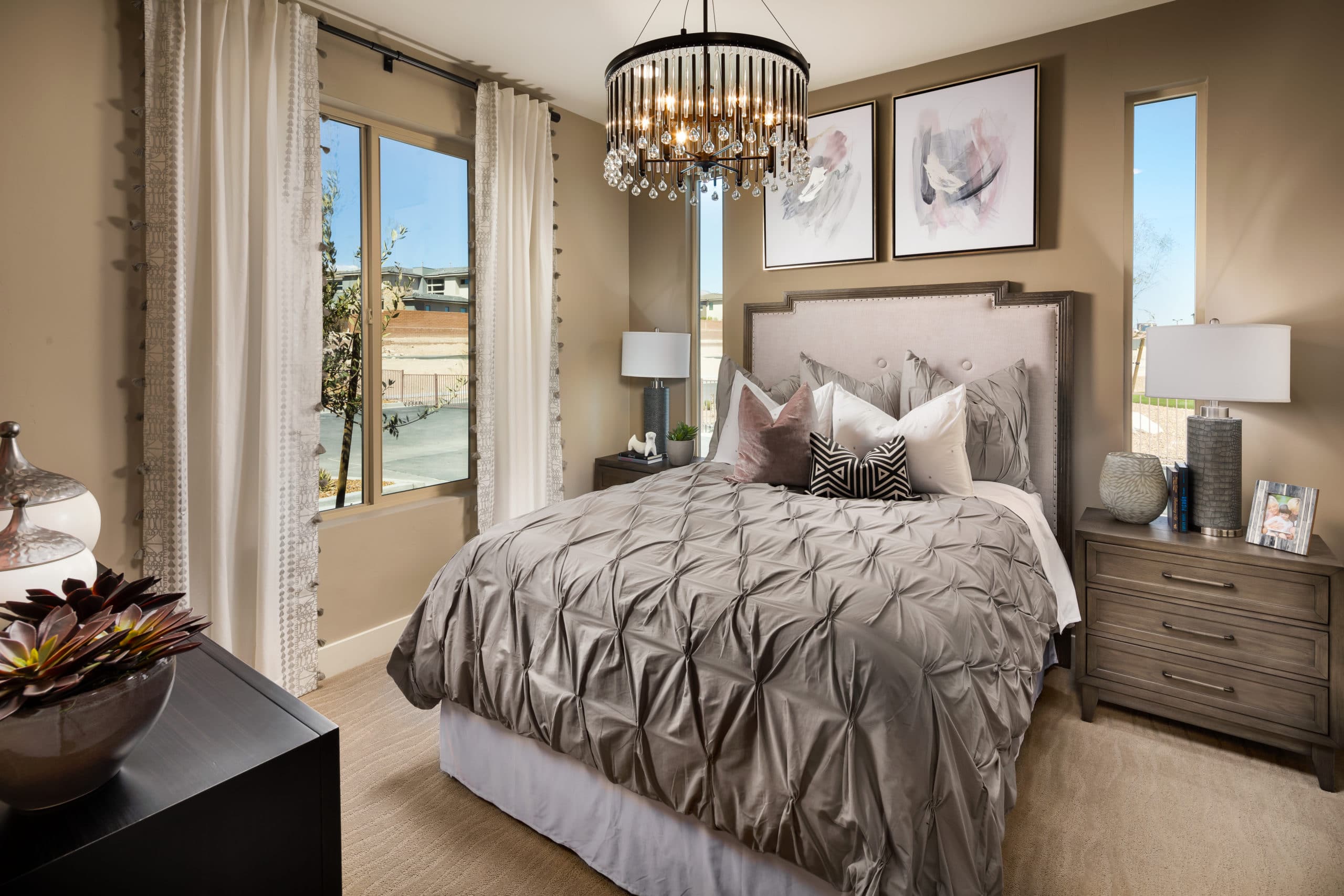 Bedroom in Retreat Model in Resort Collection in Trilogy by Shea Homes in South Square in Summerlin