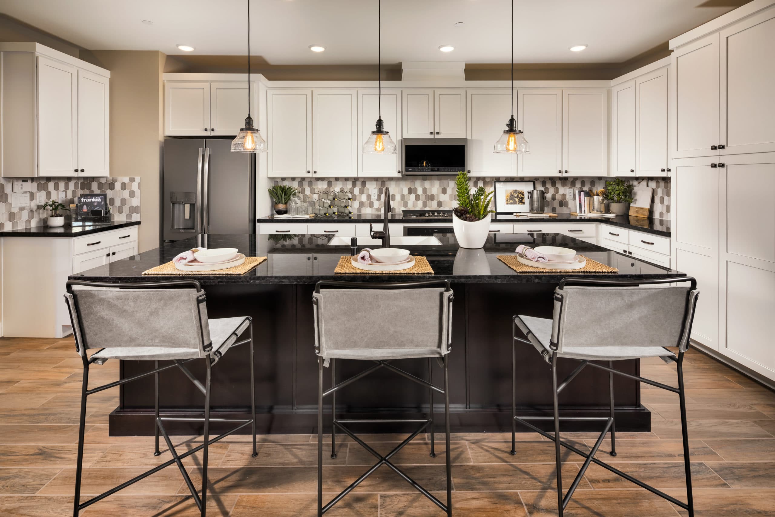 Kitchen in Retreat Model in Resort Collection in Trilogy by Shea Homes in South Square in Summerlin