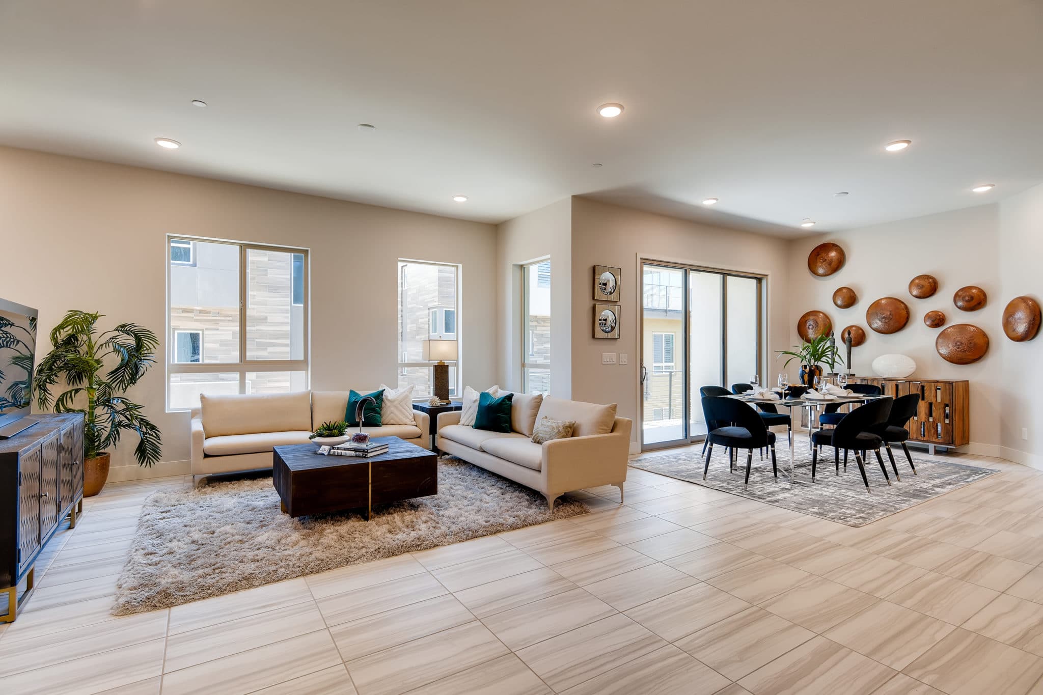 Great Room in Inspire in Modern Collection in Trilogy by Shea Homes in South Square in Summerlin