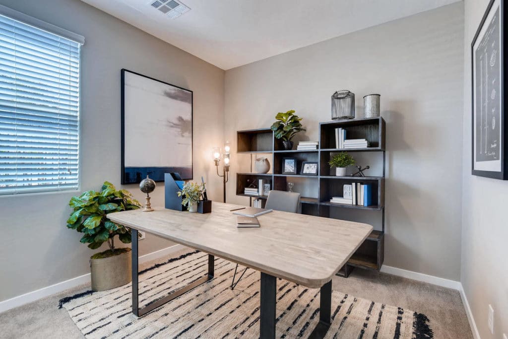 The Morgan floor plan at Westcott by Lennar is a great example of how plants can breathe some life into your space and create a soothing feeling via a natural color pop