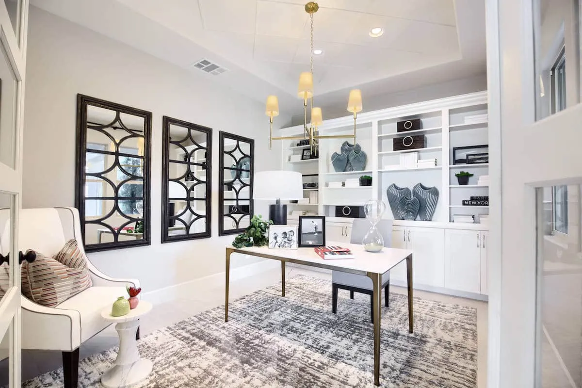 The home office in the Raven model at Scots Pine