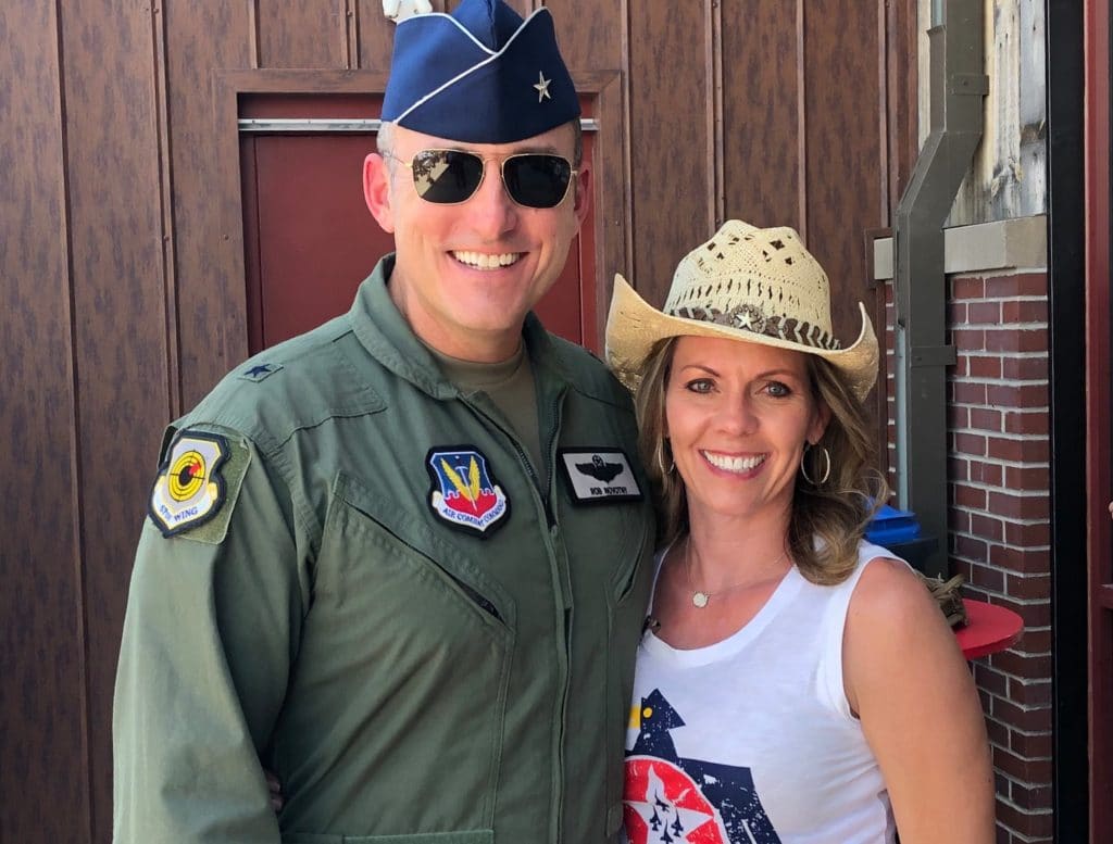 Brigadier General Robert G. Novotny of the 57th Wing Commander and his wife Dawn