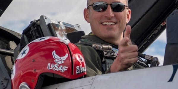 Brigadier General Robert G. Novotny of the 57th Wing Commander at Nellis Air Force Base