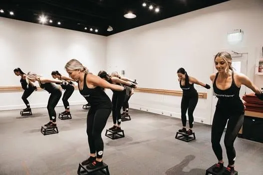 Group of girls working out at Pure Barre