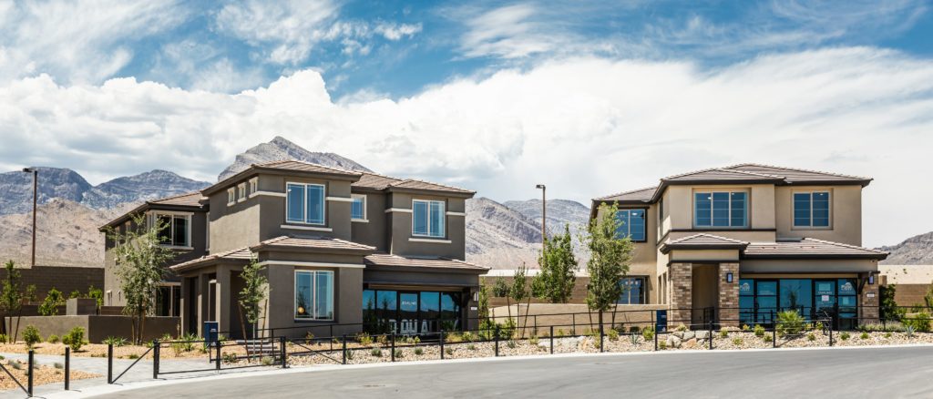 Elevation street view of Starling by Pulte Homes in Stonebridge at Summerlin
