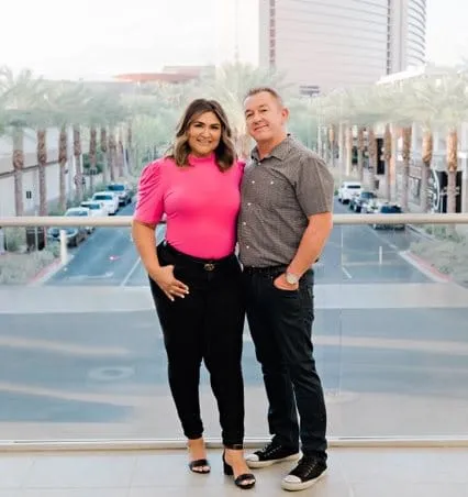 Cecilia Cutler and her husband at Downtown Summerlin