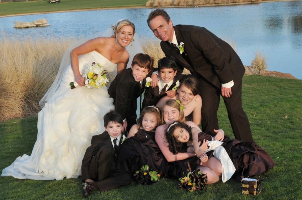 Dr. Jennifer Mallinger getting married with family