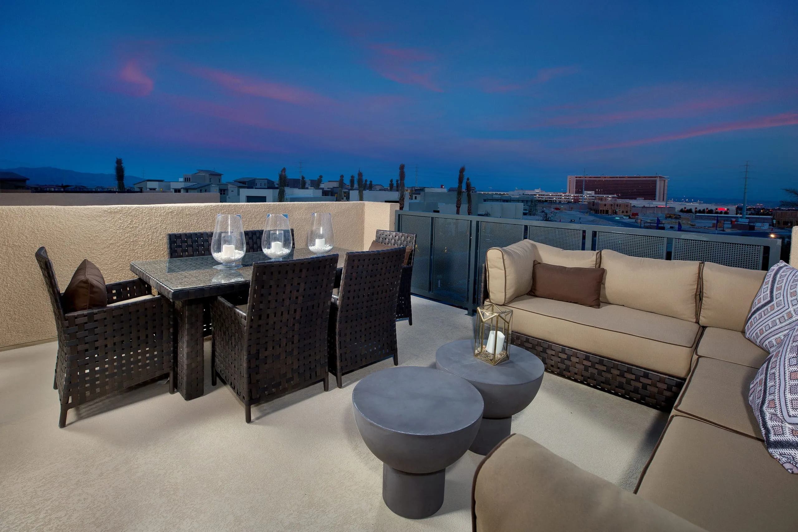 Patio in Revo Plan 3 Model in Affinity by Taylor Morrison in Summerlin Centre in Summerlin