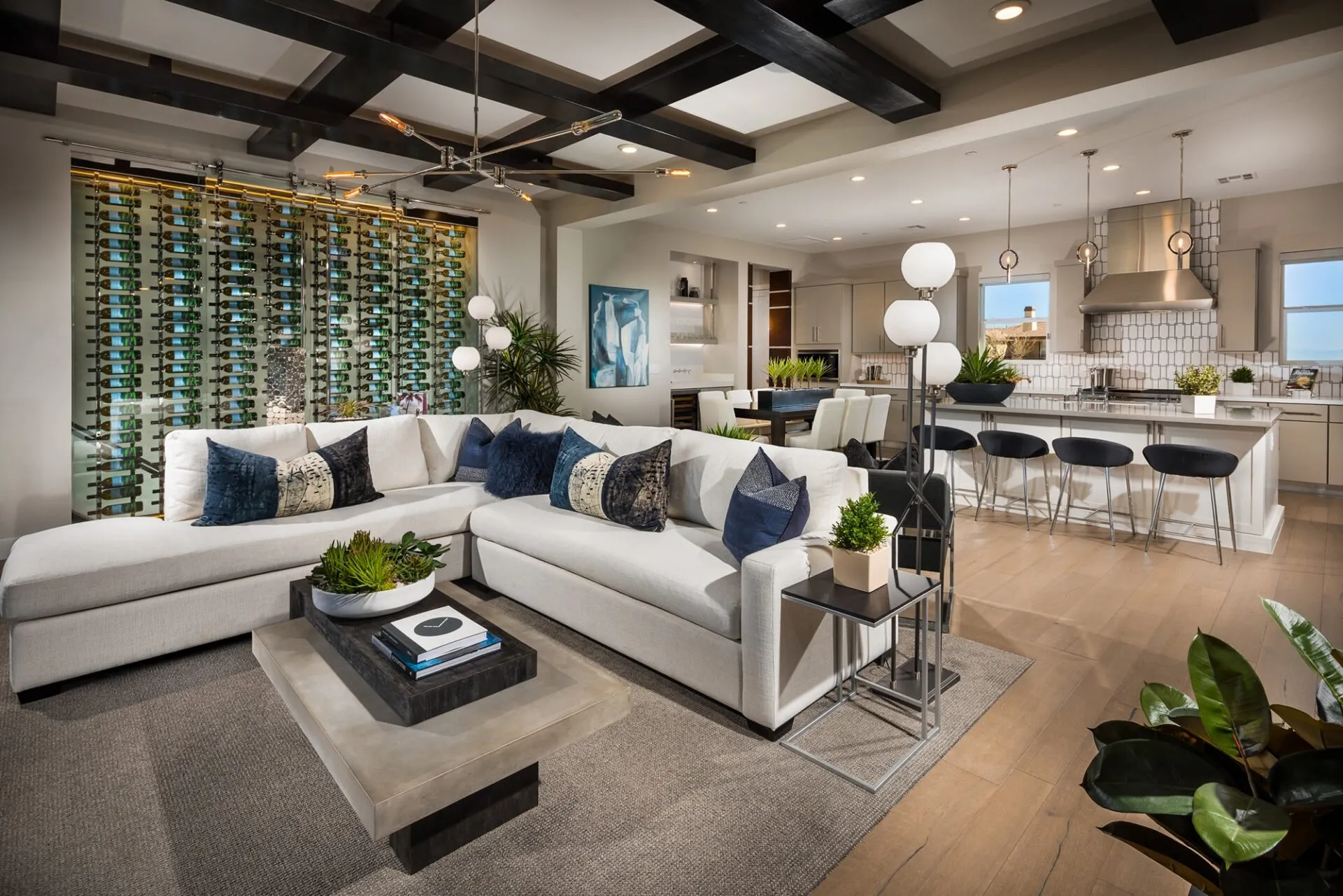 Interior of model home in Fairway Hills by Toll Brothers in The Ridges in Summerlin