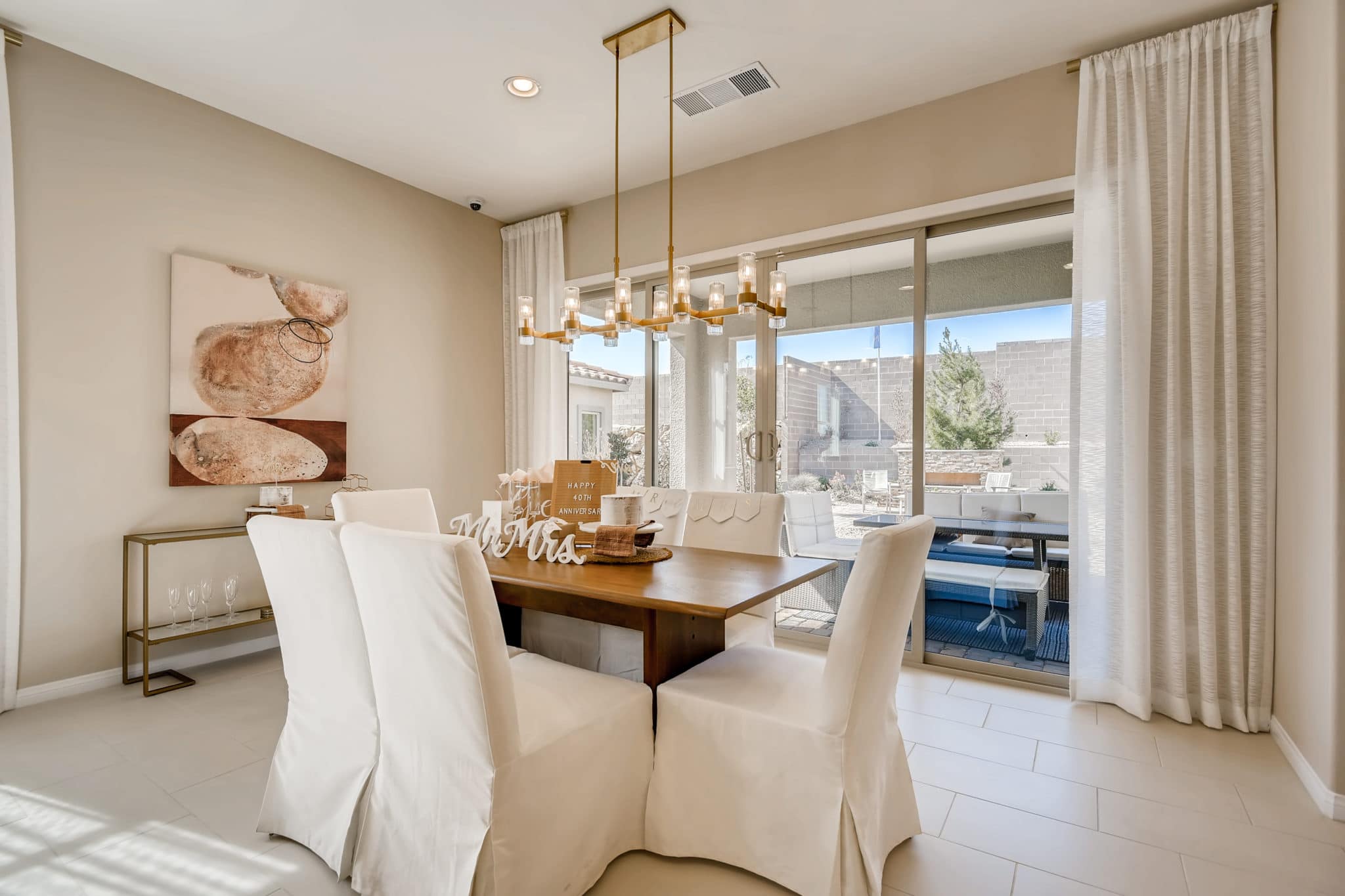 Dining Room of Mesa Plan at Crystal Canyon by Woodside Homes