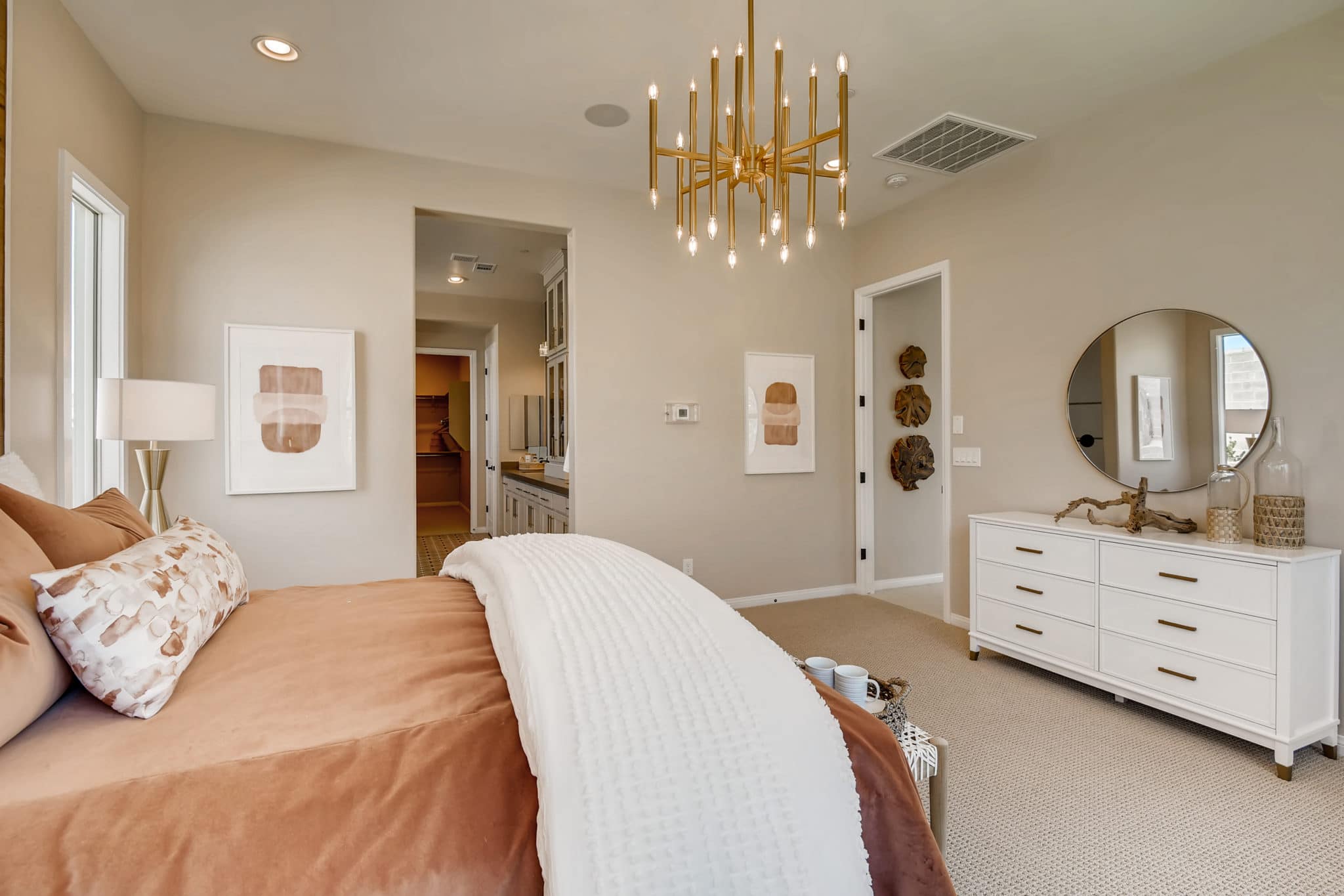 Primary Bedroom of Mesa Plan at Crystal Canyon by Woodside Homes