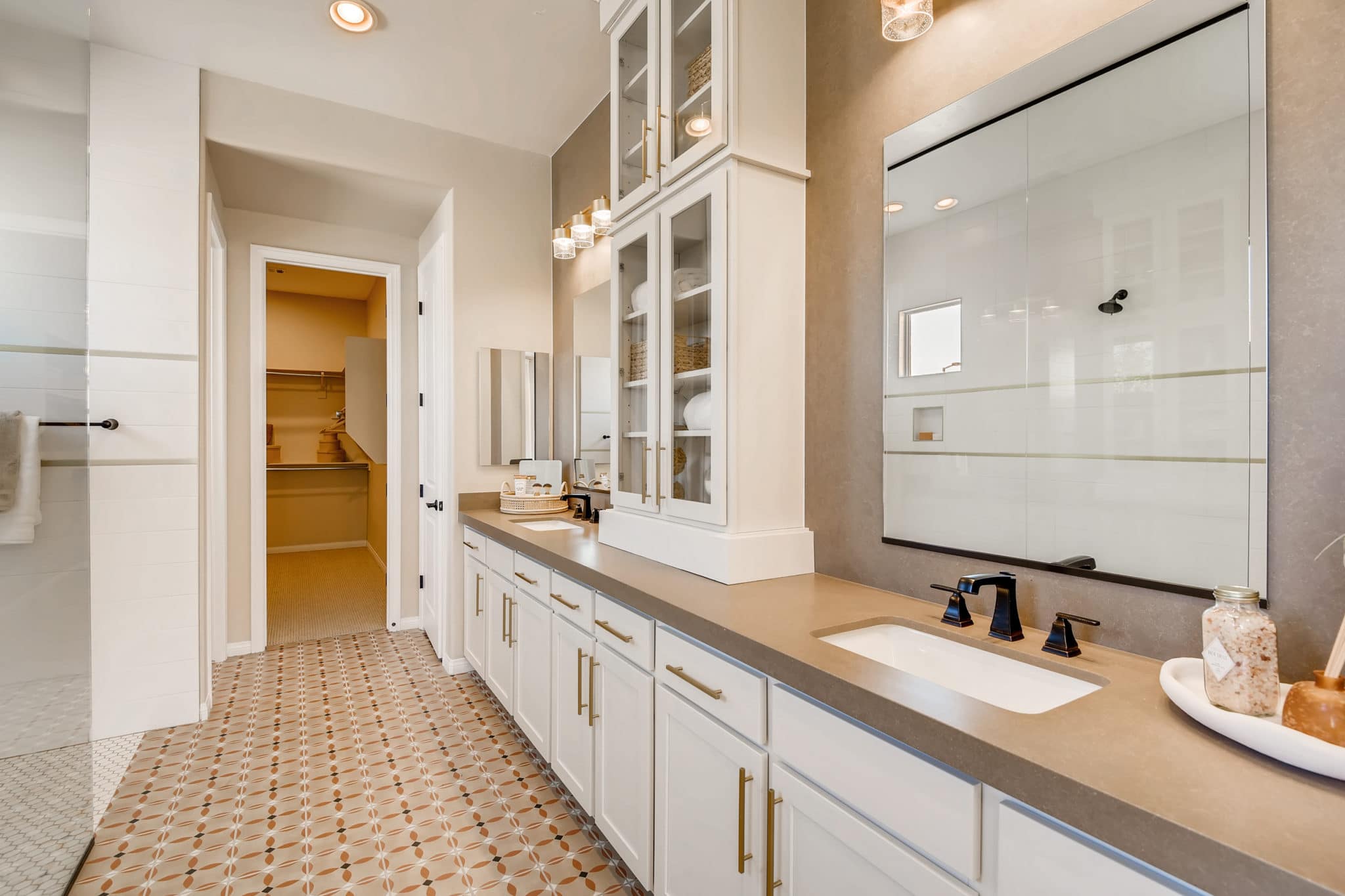 Primary Bathroom of Mesa Plan at Crystal Canyon by Woodside Homes