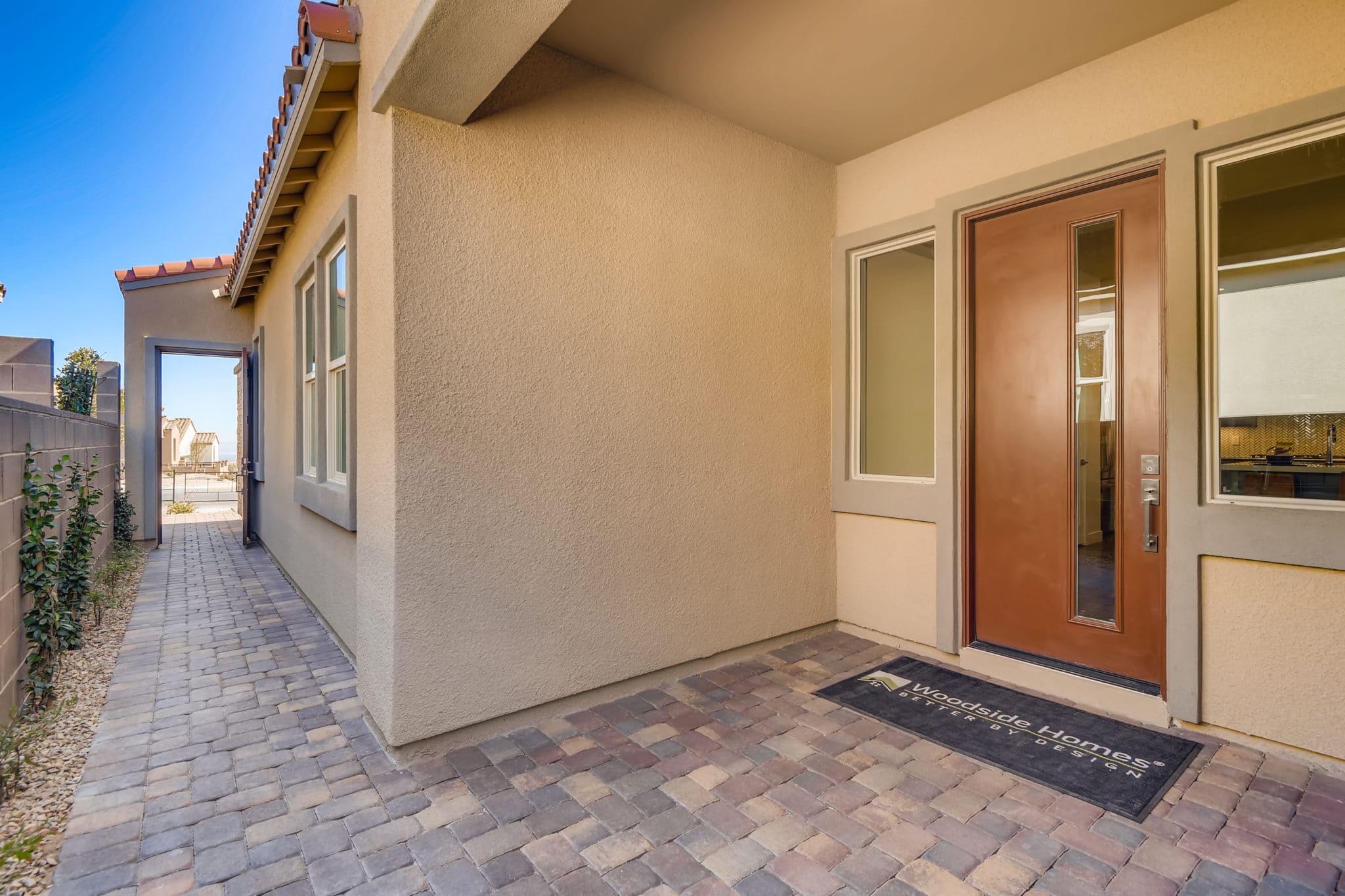 Front Exterior Entry of Vista Plan at Crystal Canyon by Woodside Homes