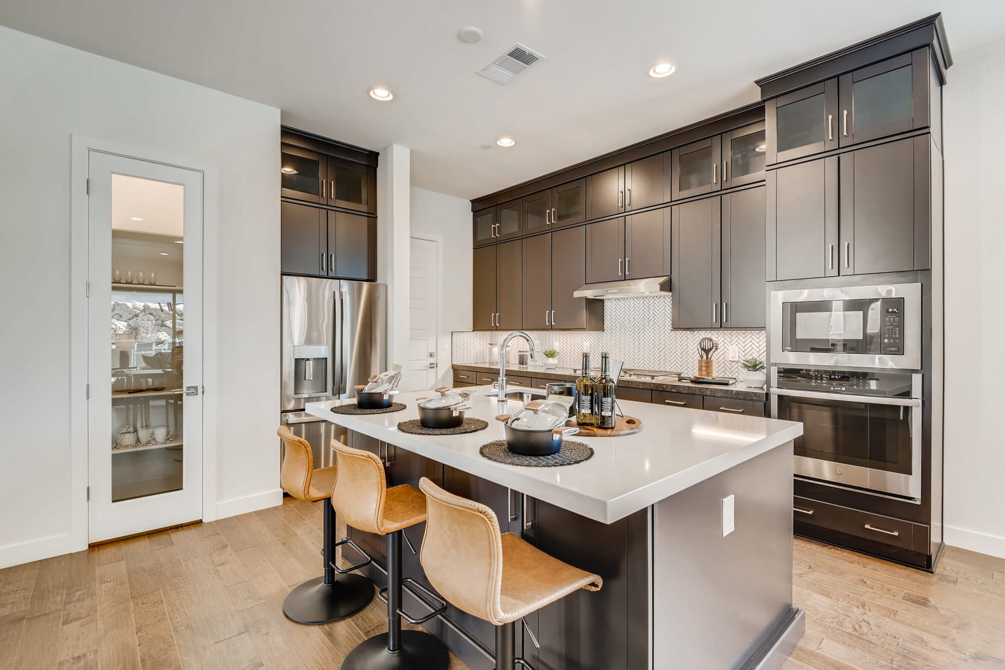 Kitchen of Vista Plan at Crystal Canyon by Woodside Homes