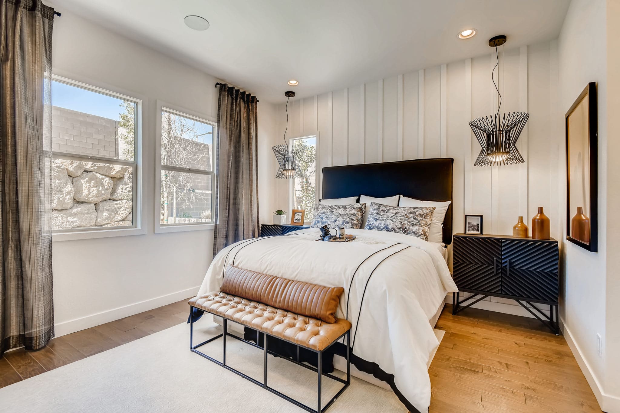 Primary Bedroom of Vista Plan at Crystal Canyon by Woodside Homes