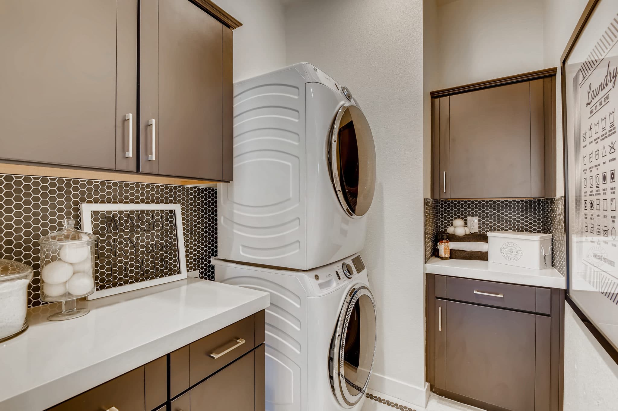 Laundry Room of Vista Plan at Crystal Canyon by Woodside Homes