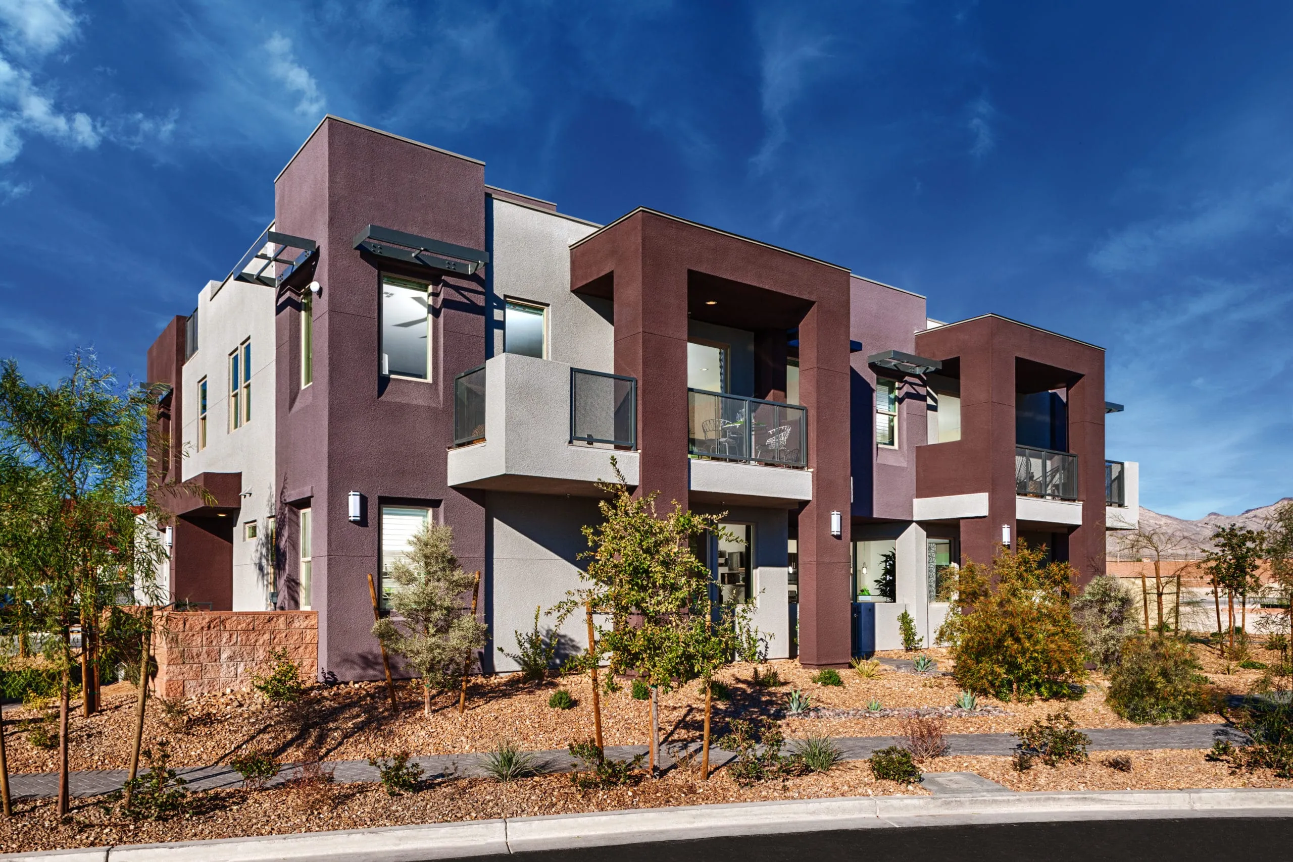 Front Elevation of Evoke Model in Affinity by Taylor Morrison in Summerlin Centre in Summerlin