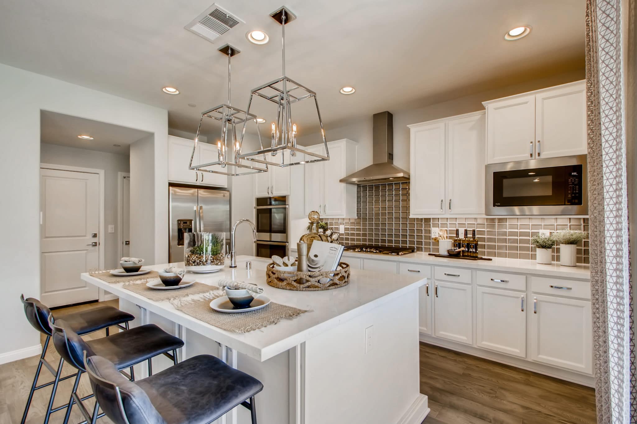 Kitchen of Mojave Plan at Crystal Canyon by Woodside Homes