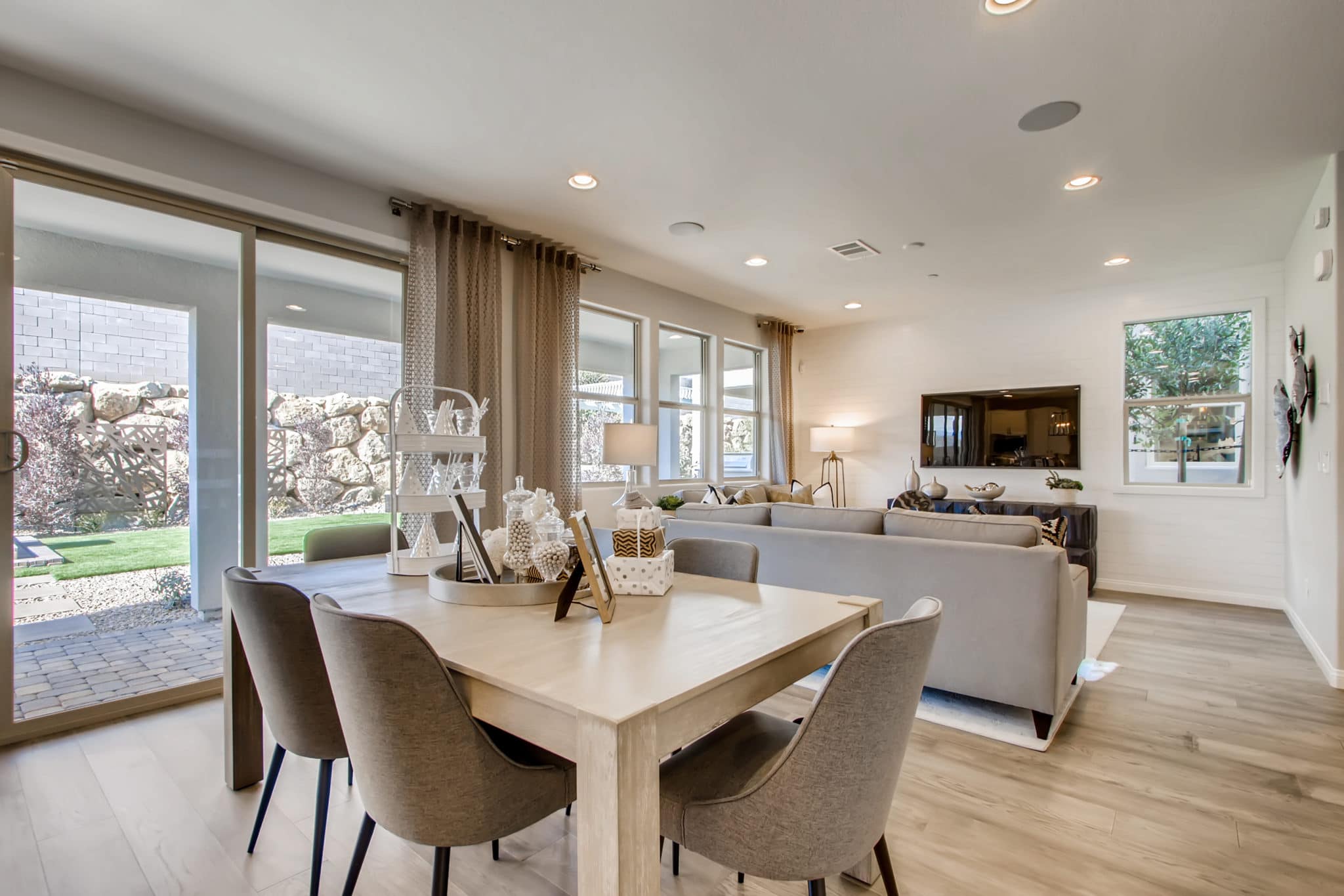 Breakfast Area of Mojave Plan at Crystal Canyon by Woodside Homes