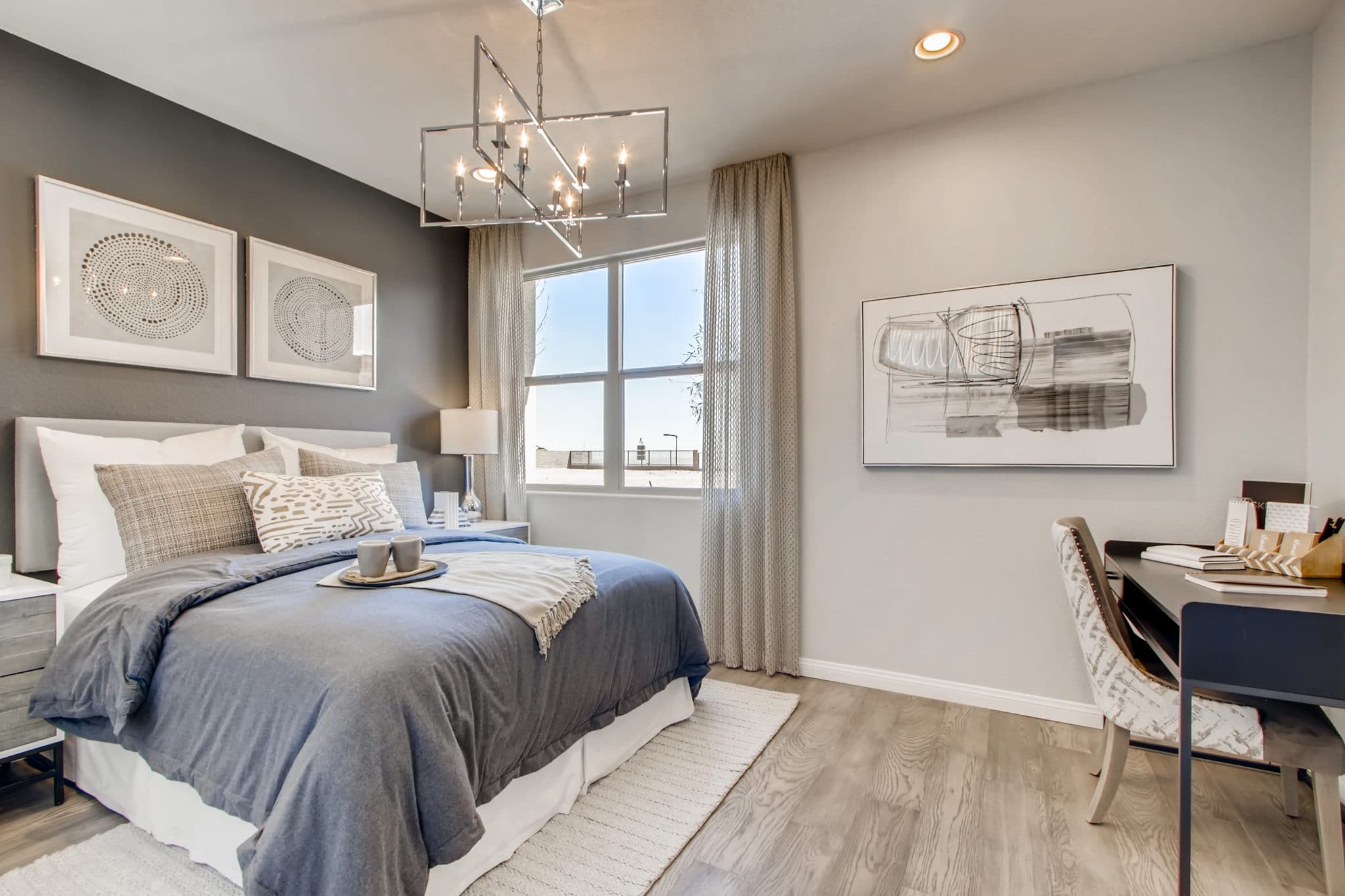 Bedroom of Mojave Plan at Crystal Canyon by Woodside Homes