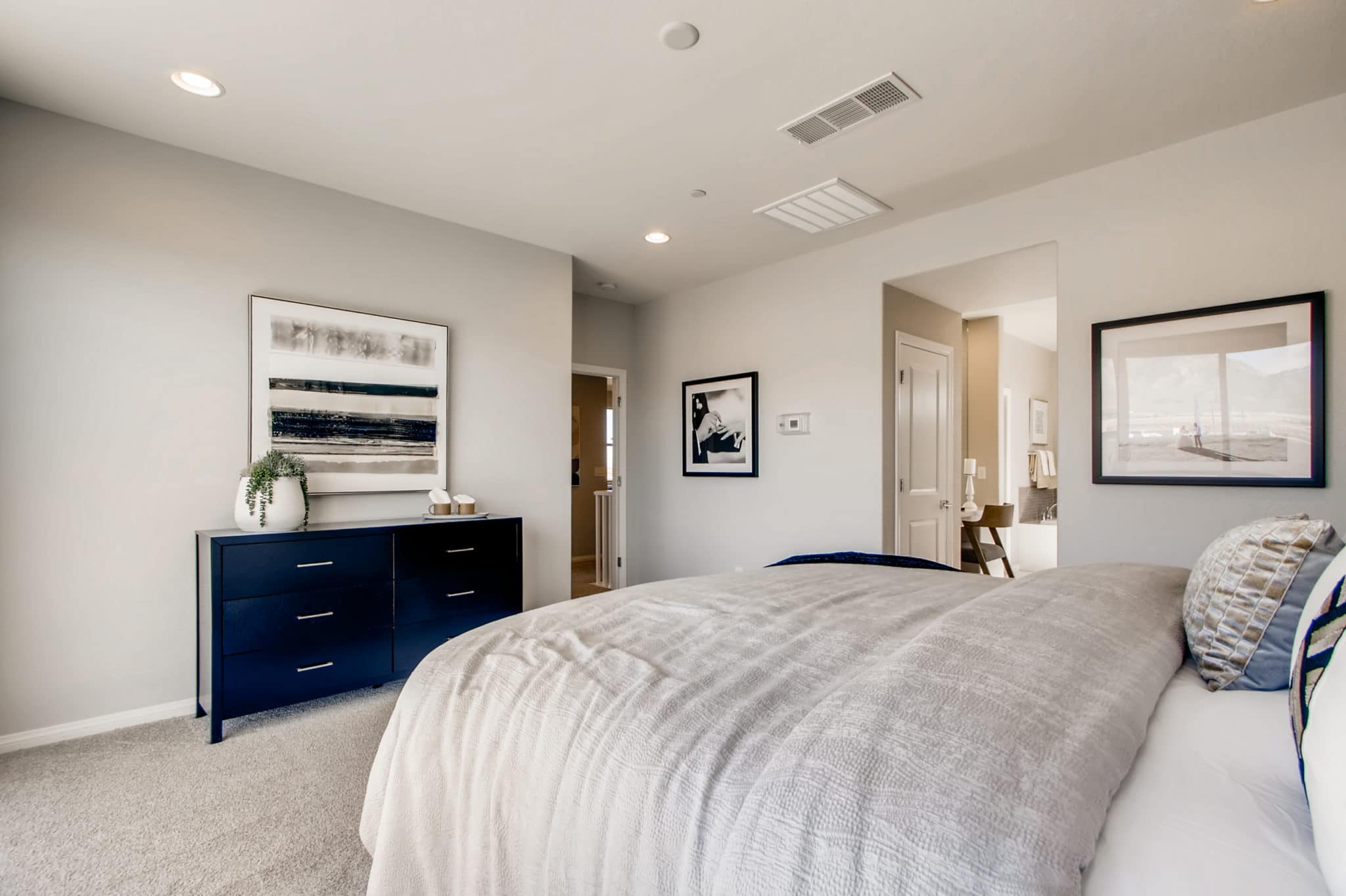 Primary Bedroom of Mojave Plan at Crystal Canyon by Woodside Homes