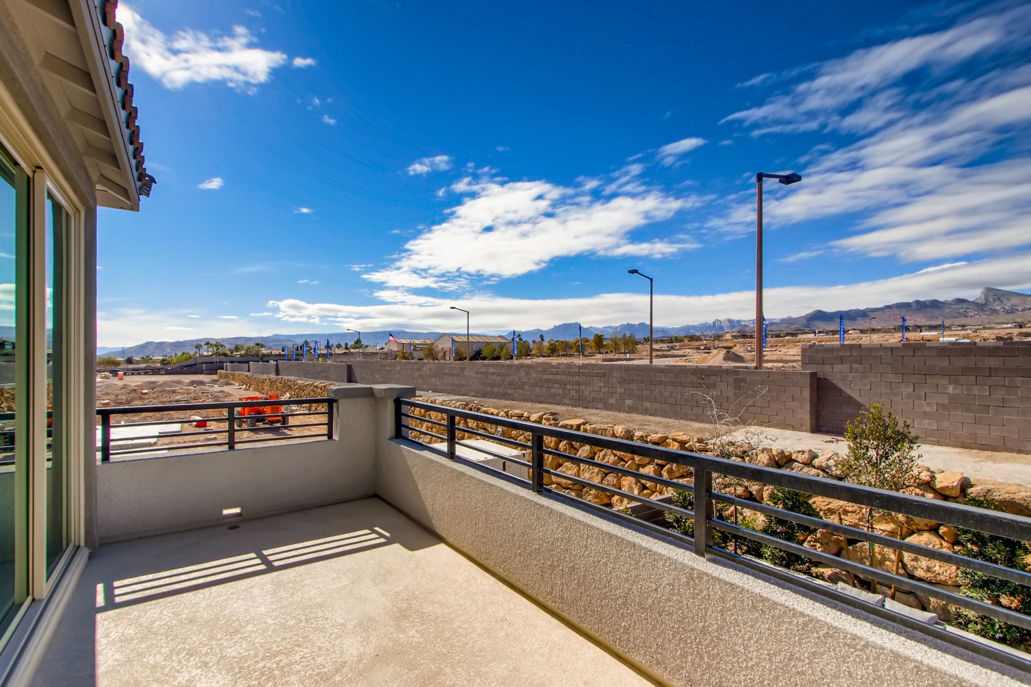 Balcony of Mojave Plan at Crystal Canyon by Woodside Homes
