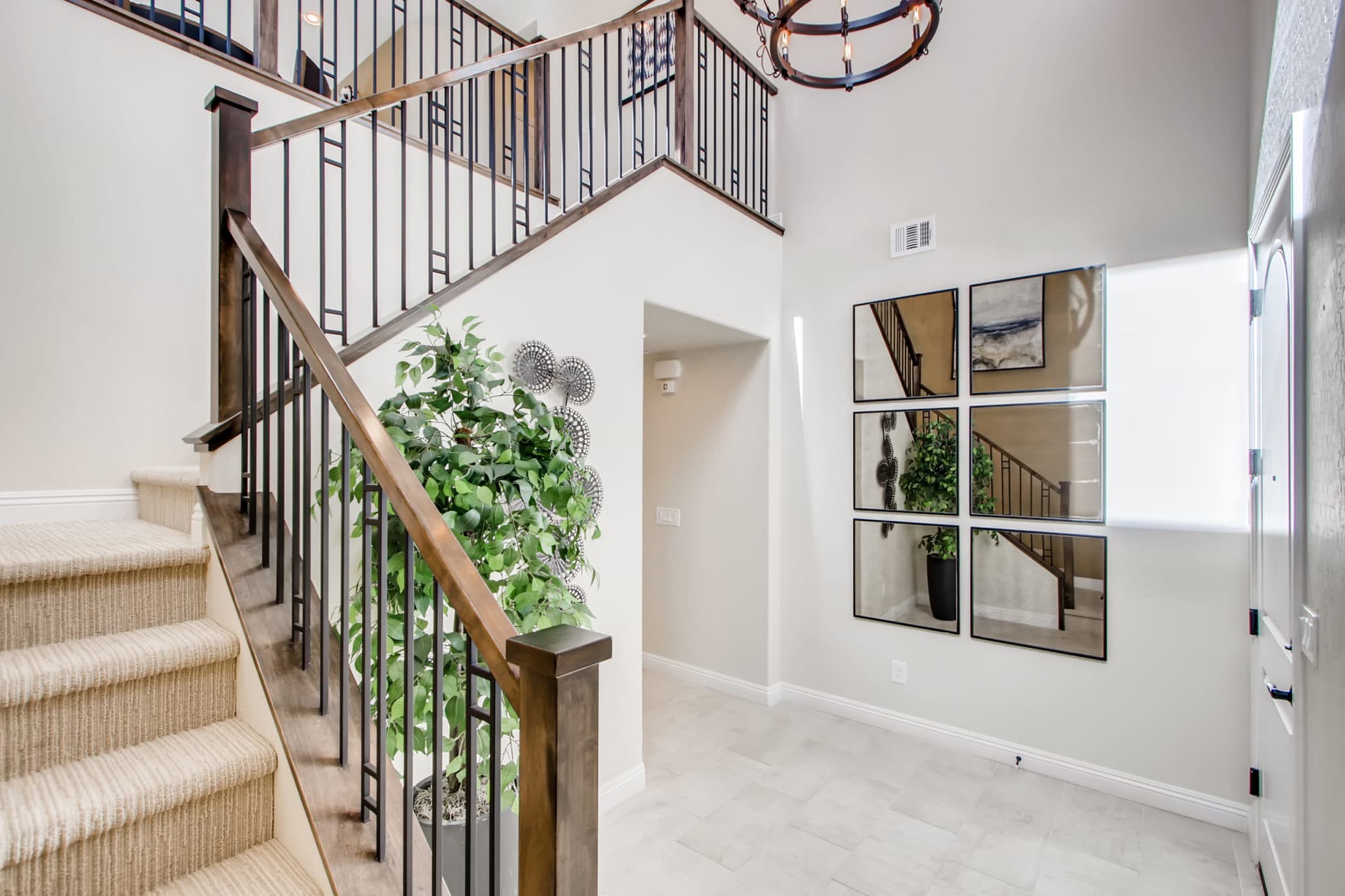 Foyer of Sierra Plan at Crystal Canyon by Woodside Homes