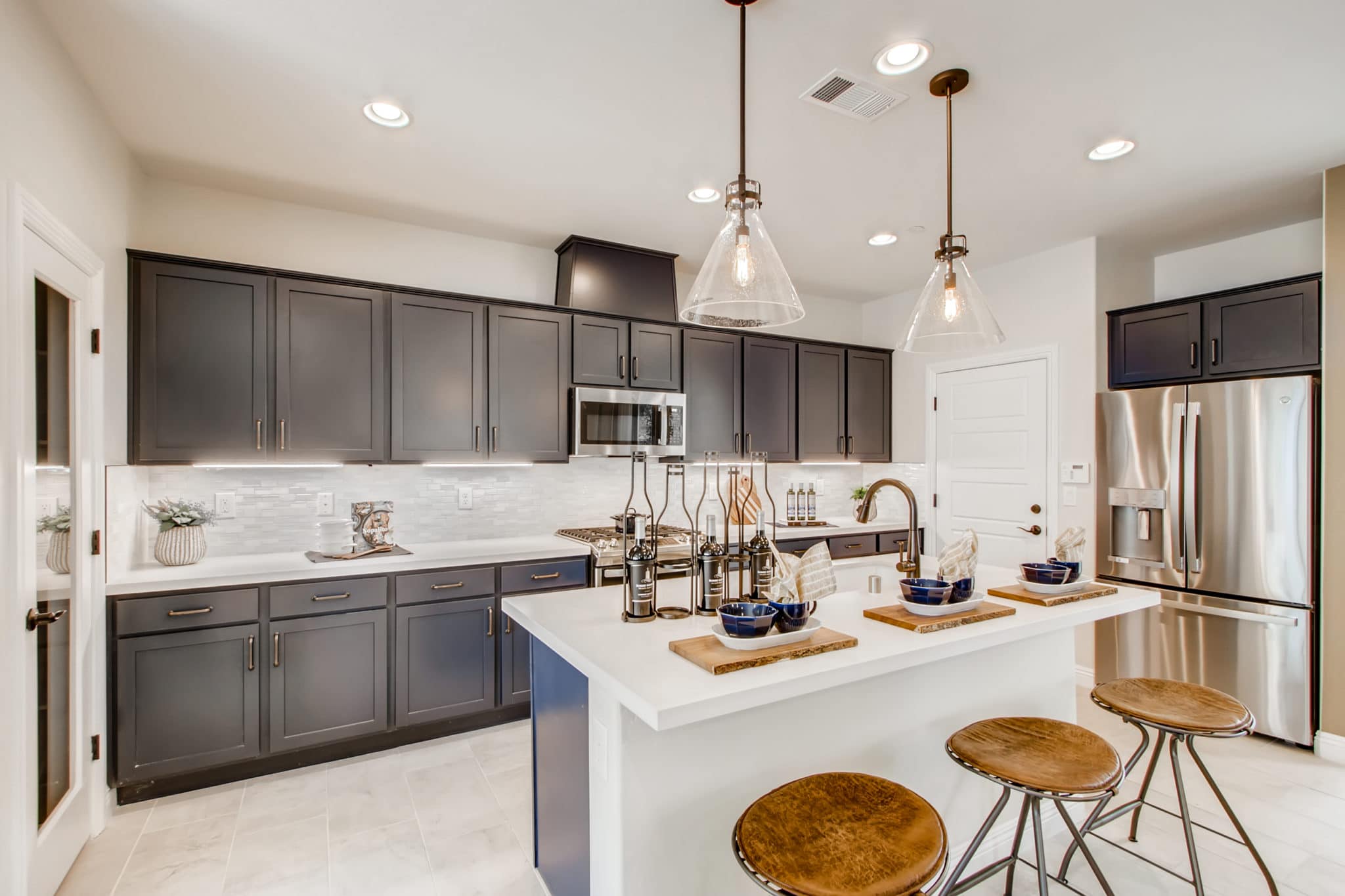 Kitchen of Sierra Plan at Crystal Canyon by Woodside Homes