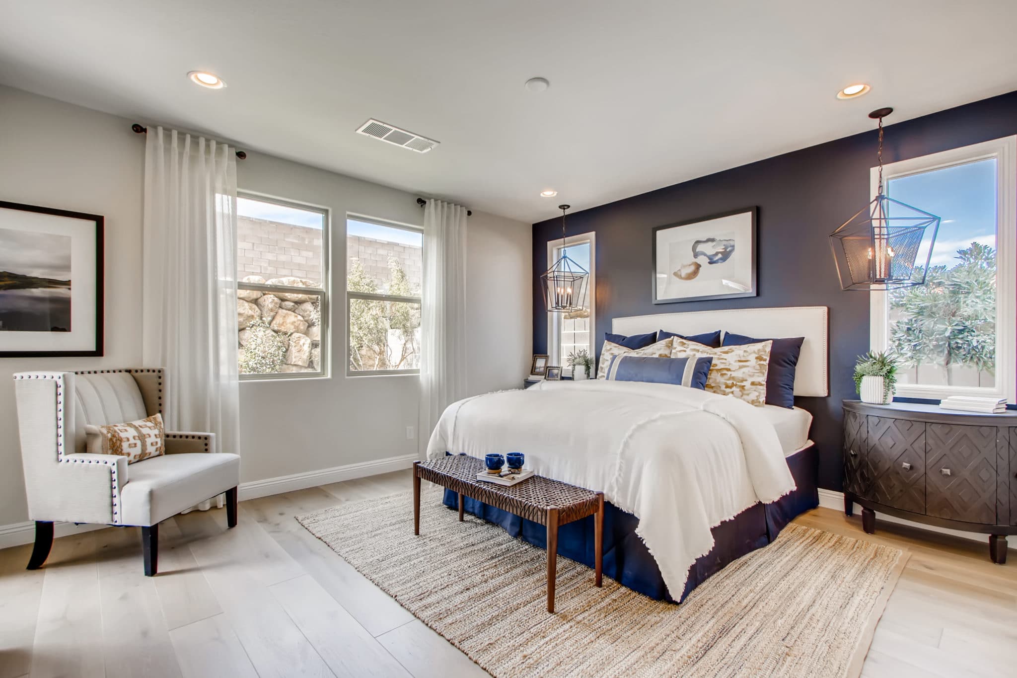 Primary Bedroom of Sierra Plan at Crystal Canyon by Woodside Homes