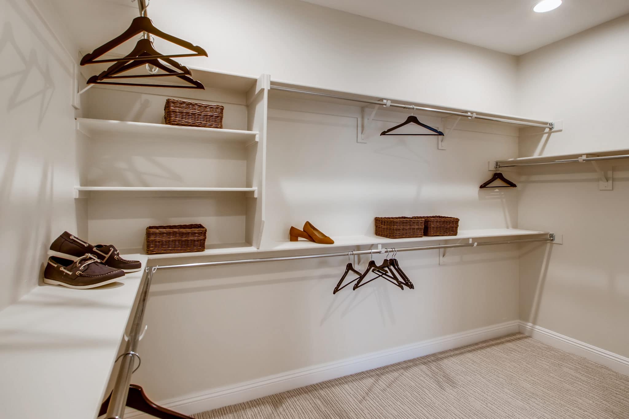 Primary Closet of Sierra Plan at Crystal Canyon by Woodside Homes