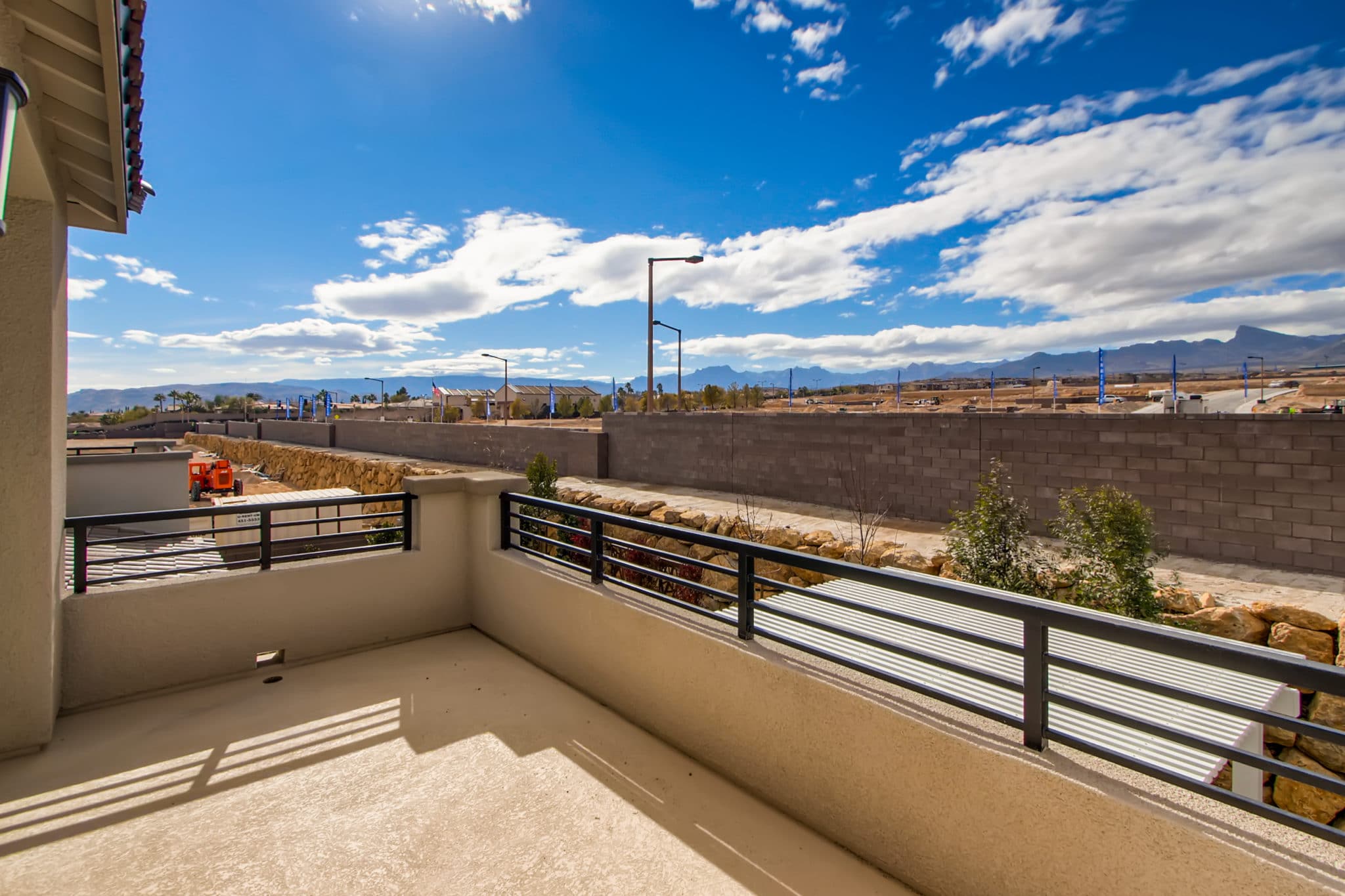 Balcony of Sierra Plan at Crystal Canyon by Woodside Homes