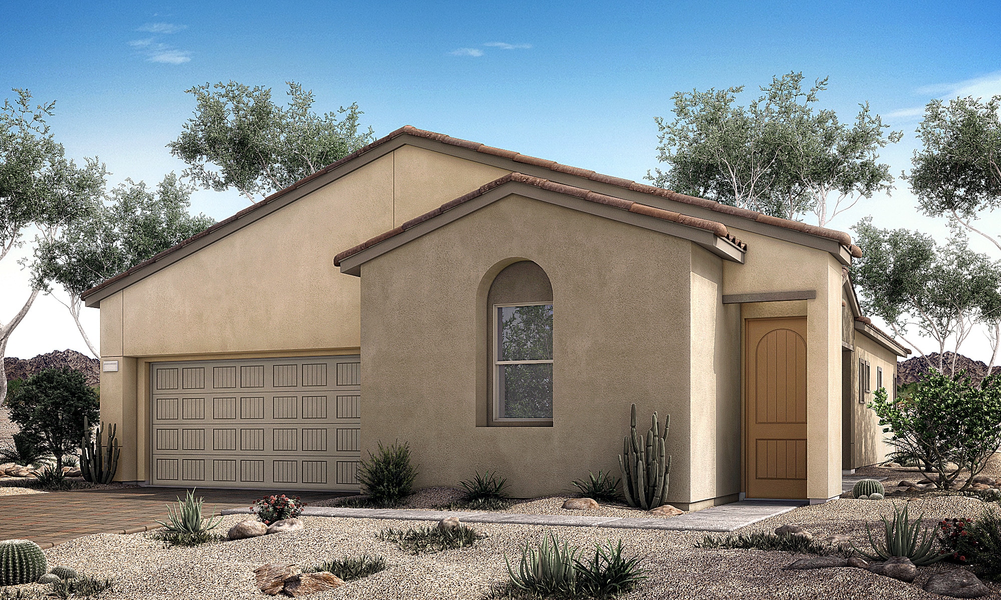 Front Elevation of Vista Plan 2A at Crystal Canyon by Woodside Homes