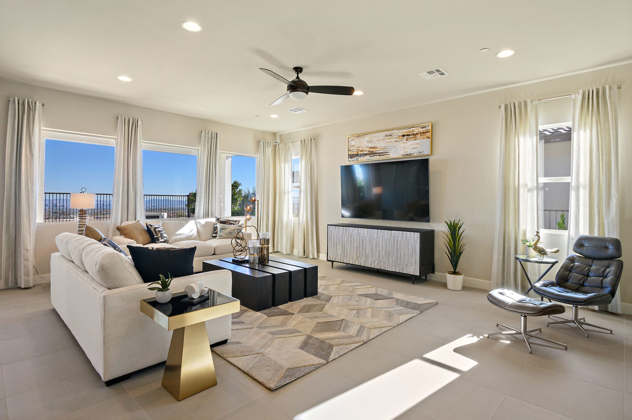 Living Room of Sunflower Model at Savannah by Taylor Morrison