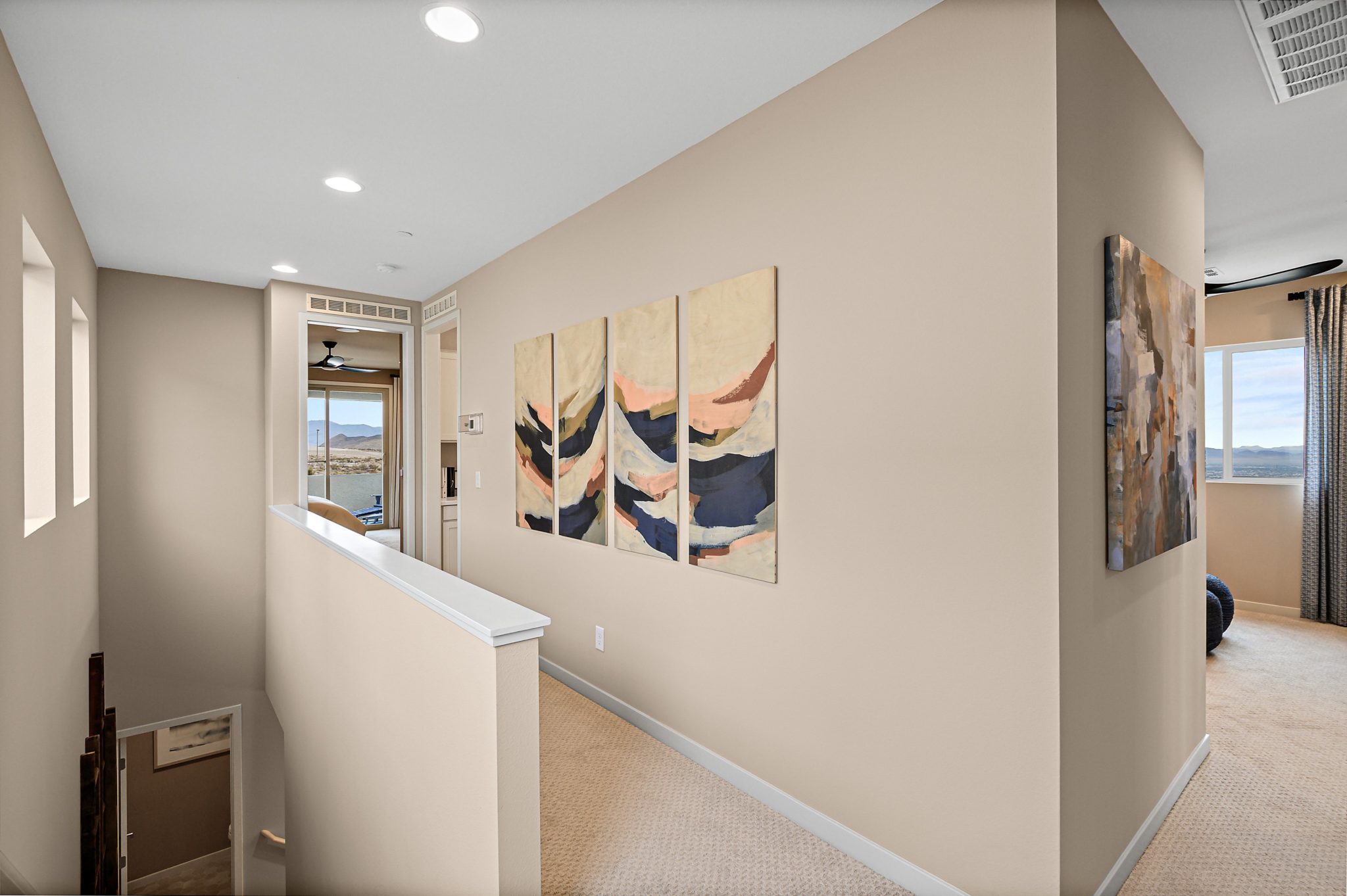 Hallway in Cedar Model at Crested Canyon by Taylor Morrison