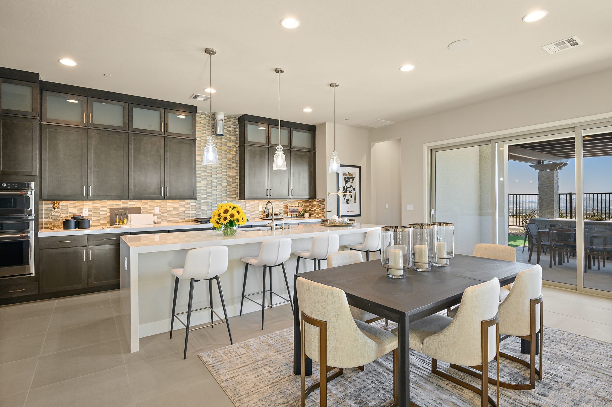 Kitchen and Dining Room of Sunflower Model at Savannah by Taylor Morrison