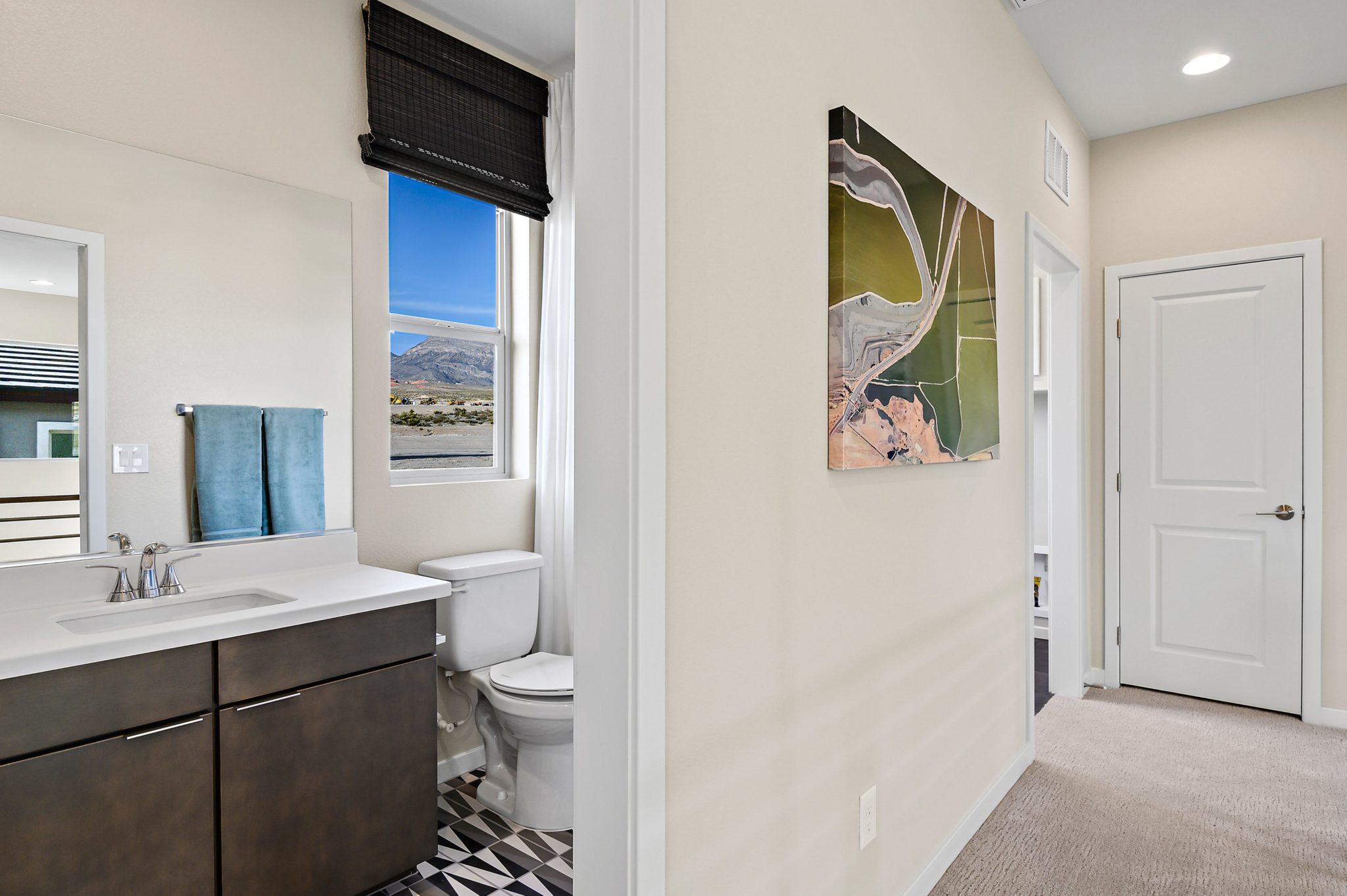 Upstairs Hallway in Acacia Model at Crested Canyon by Taylor Morrison in Summerlin