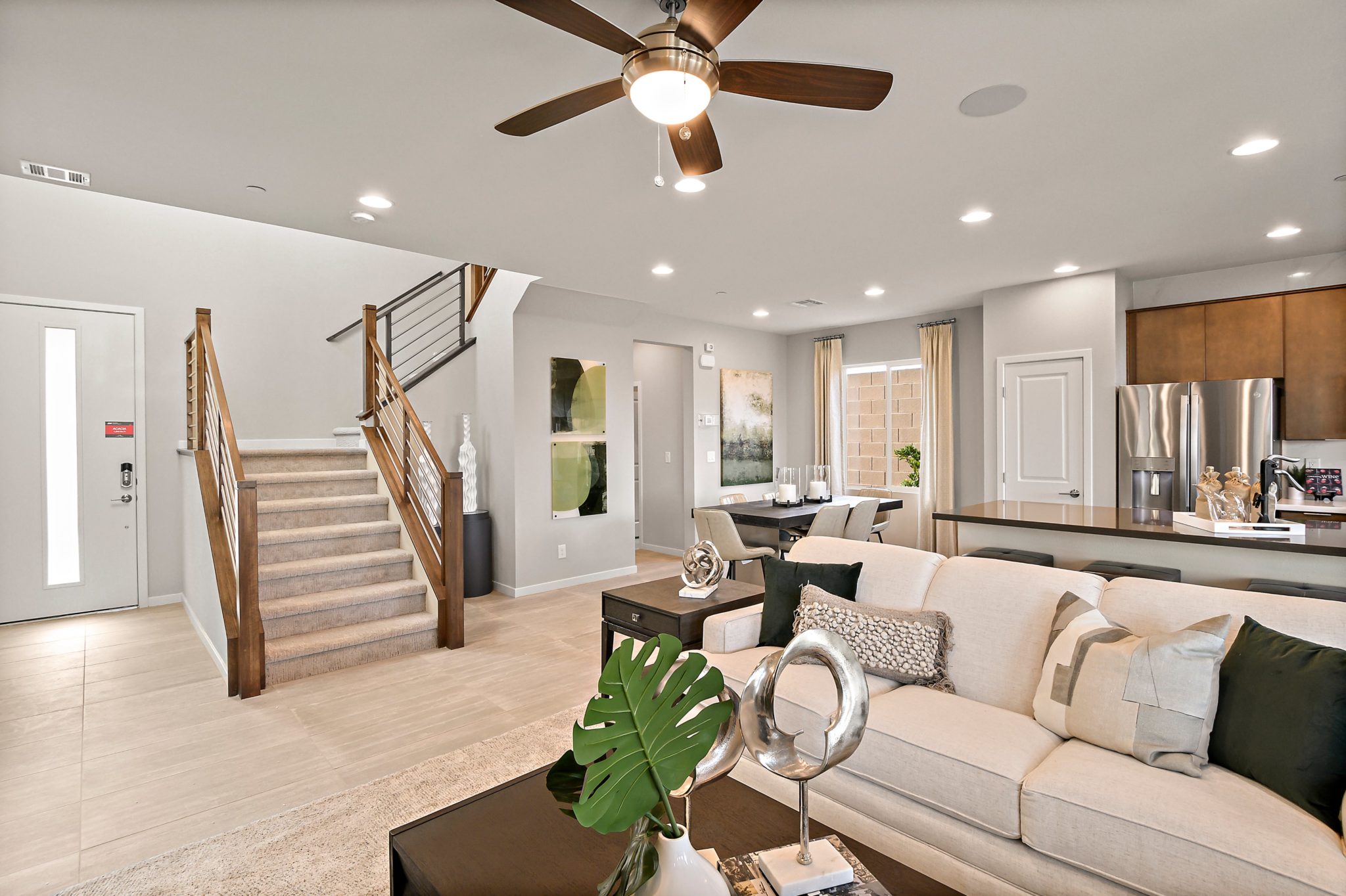 Living Space in Acacia Model at Crested Canyon by Taylor Morrison in Summerlin