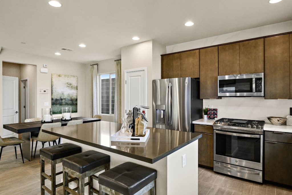 Kitchen in Acacia Model at Crested Canyon by Taylor Morrison in Summerlin