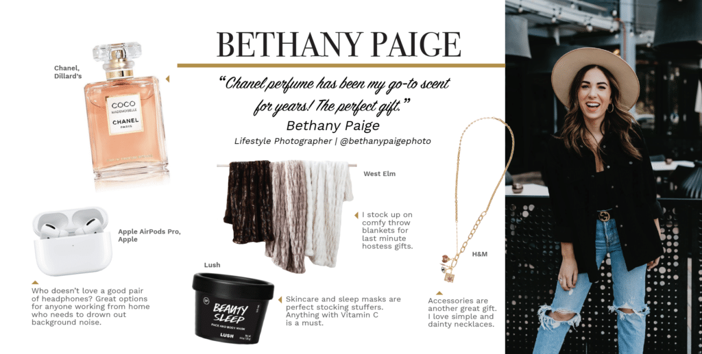 Bethany Taylor Gift Guide