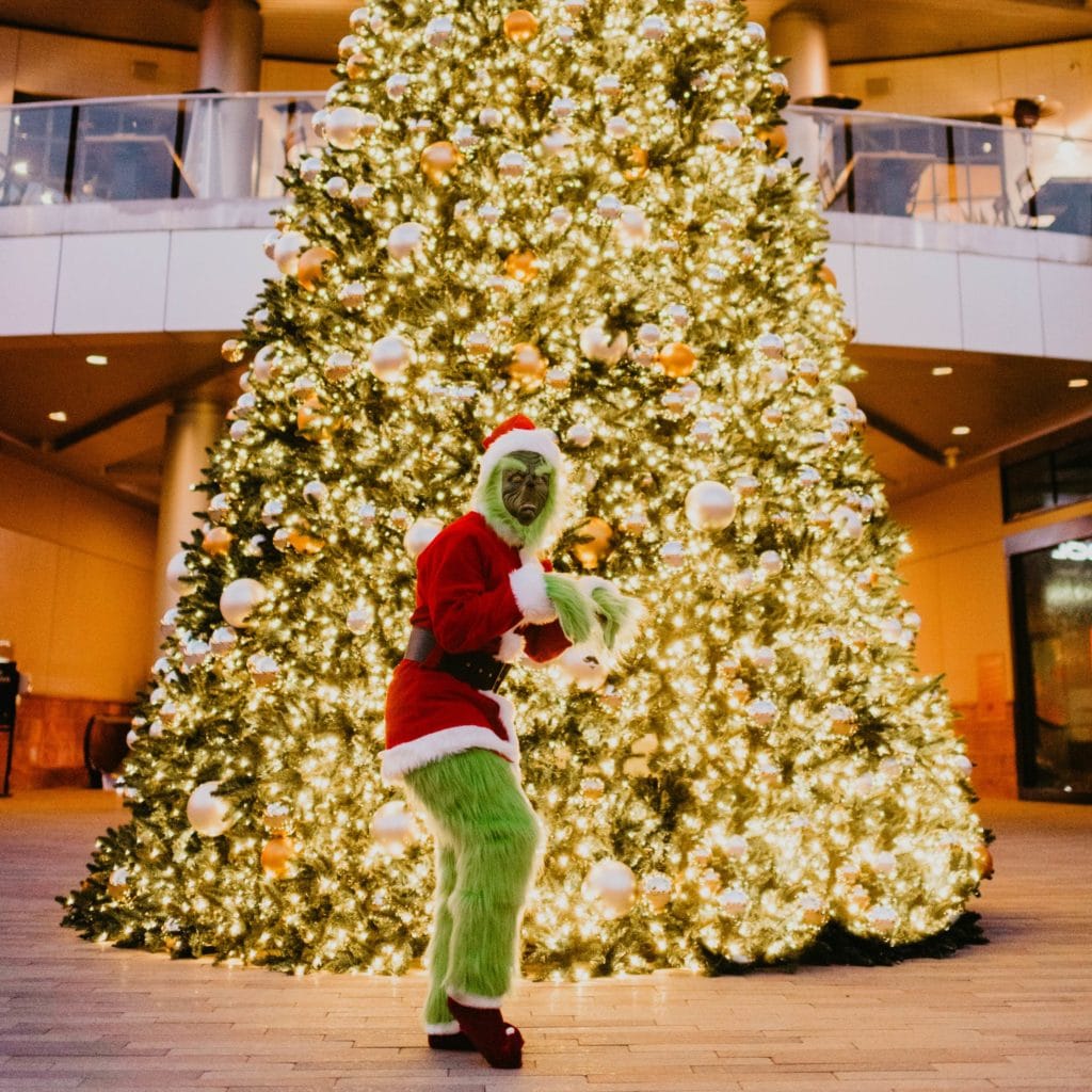 Dining Arroyo Tree at Downtown Summerlin with Grinch