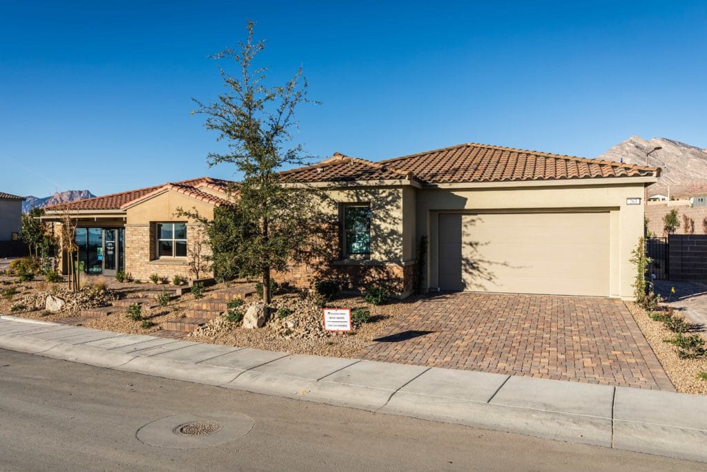 Crystal Canyon front elevation in Summerlin West