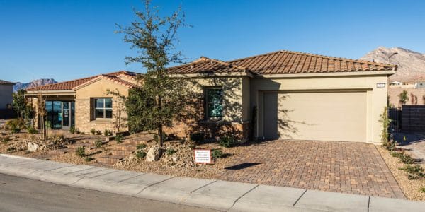 Crystal Canyon front elevation in Summerlin West
