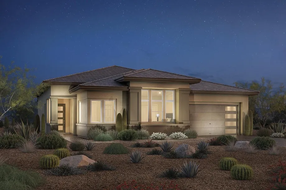 Front Elevation of Eclipse in Shadow Point by Toll Brothers in Stonebridge in Summerlin