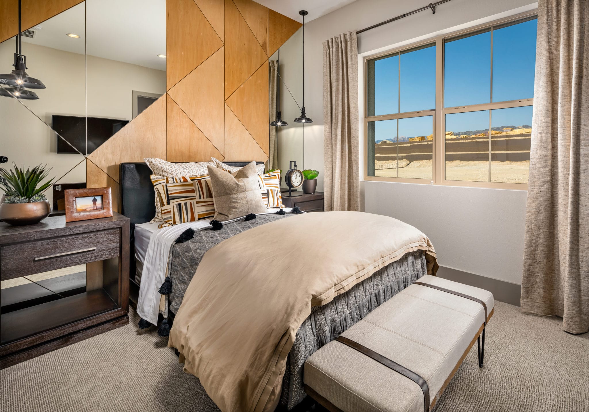 Bedroom of Estella Model at Acadia Ridge by Toll Brothers