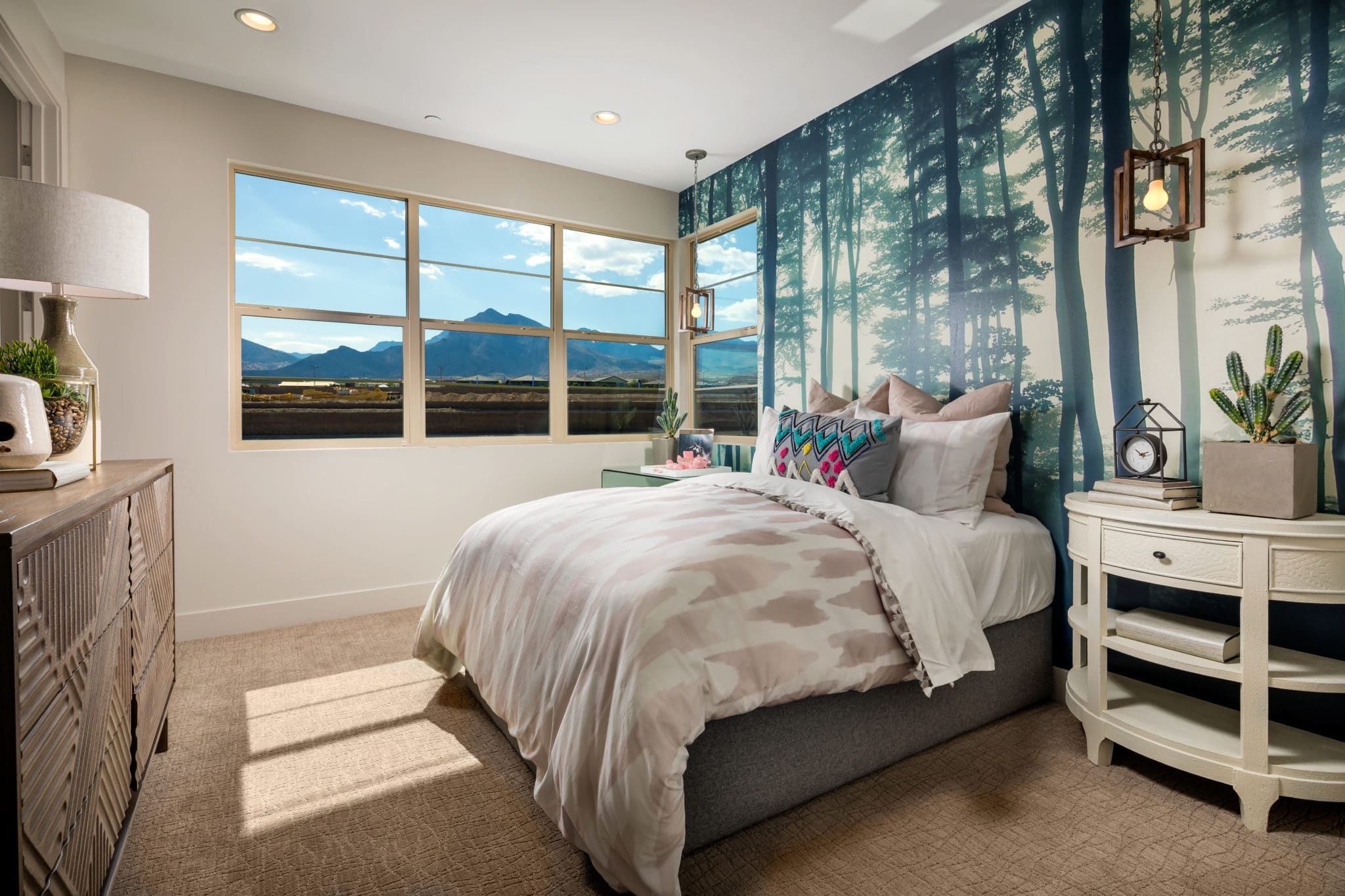 Bedroom of Alba Elite model at Acadia Ridge by Toll Brothers